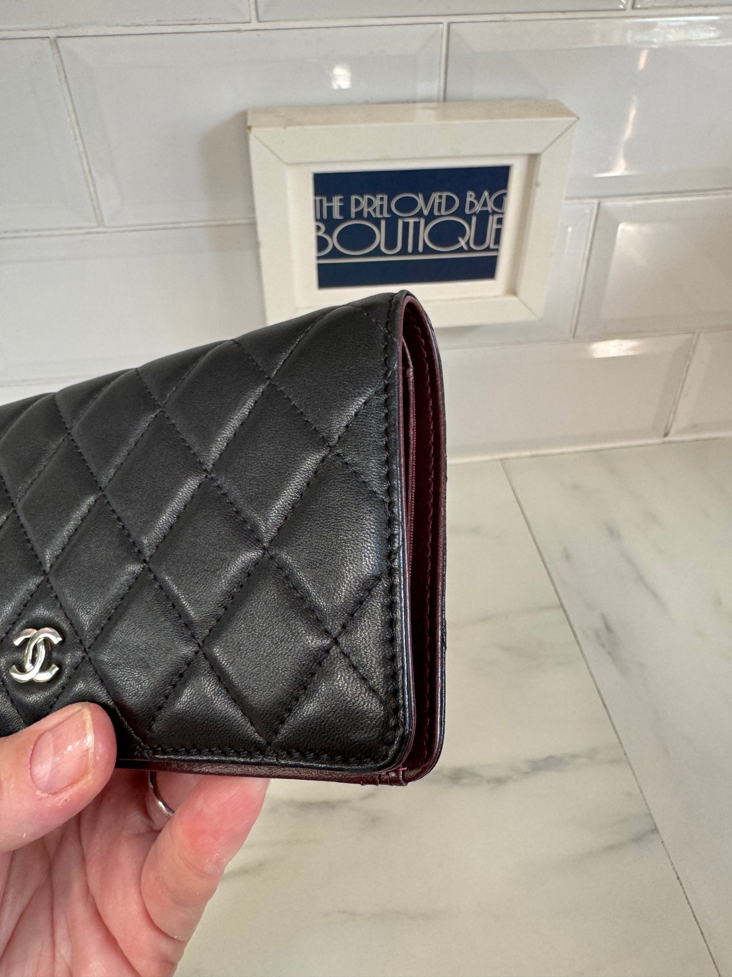 Chanel Quilted Wallet - Black