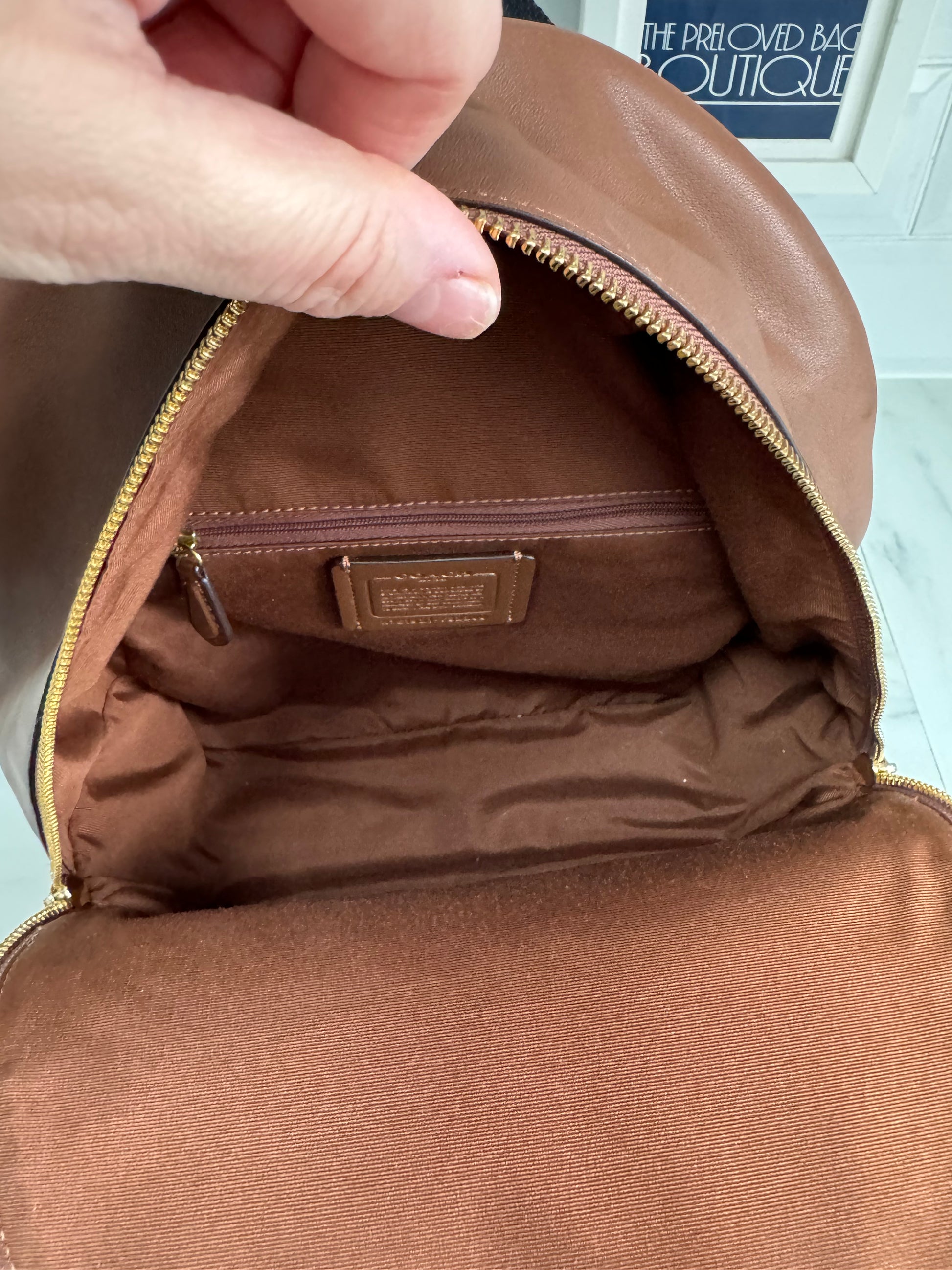 Charlie backpack in signature canvas coach hotsell