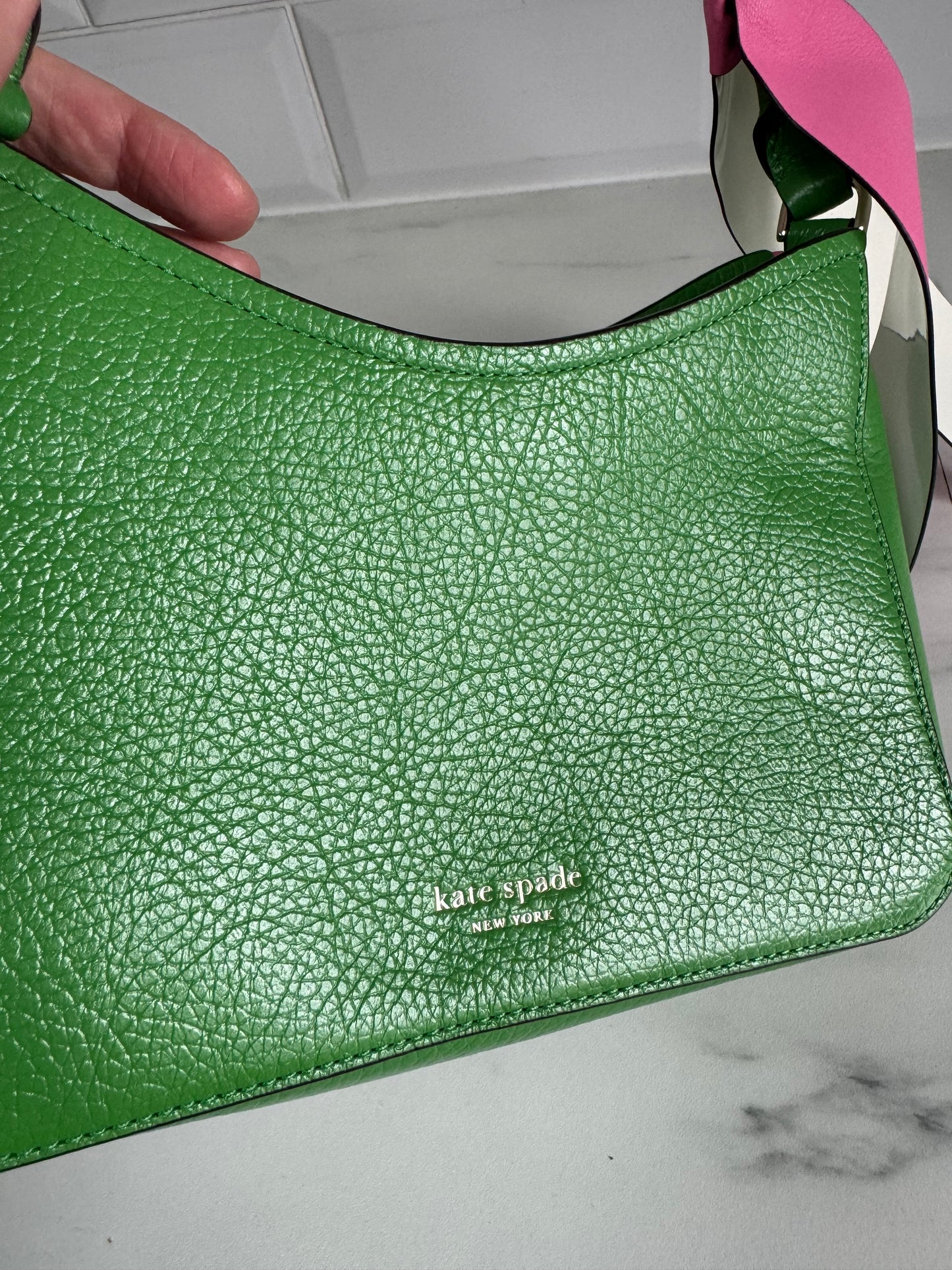 Kate Spade Dolly Small Sweet Pea Shoulder Bag - Green & Pink