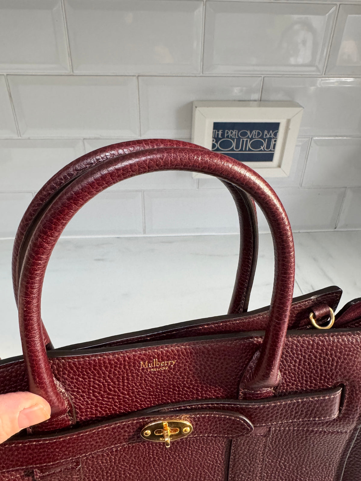 Mulberry Small Zipped Bayswater - Oxblood