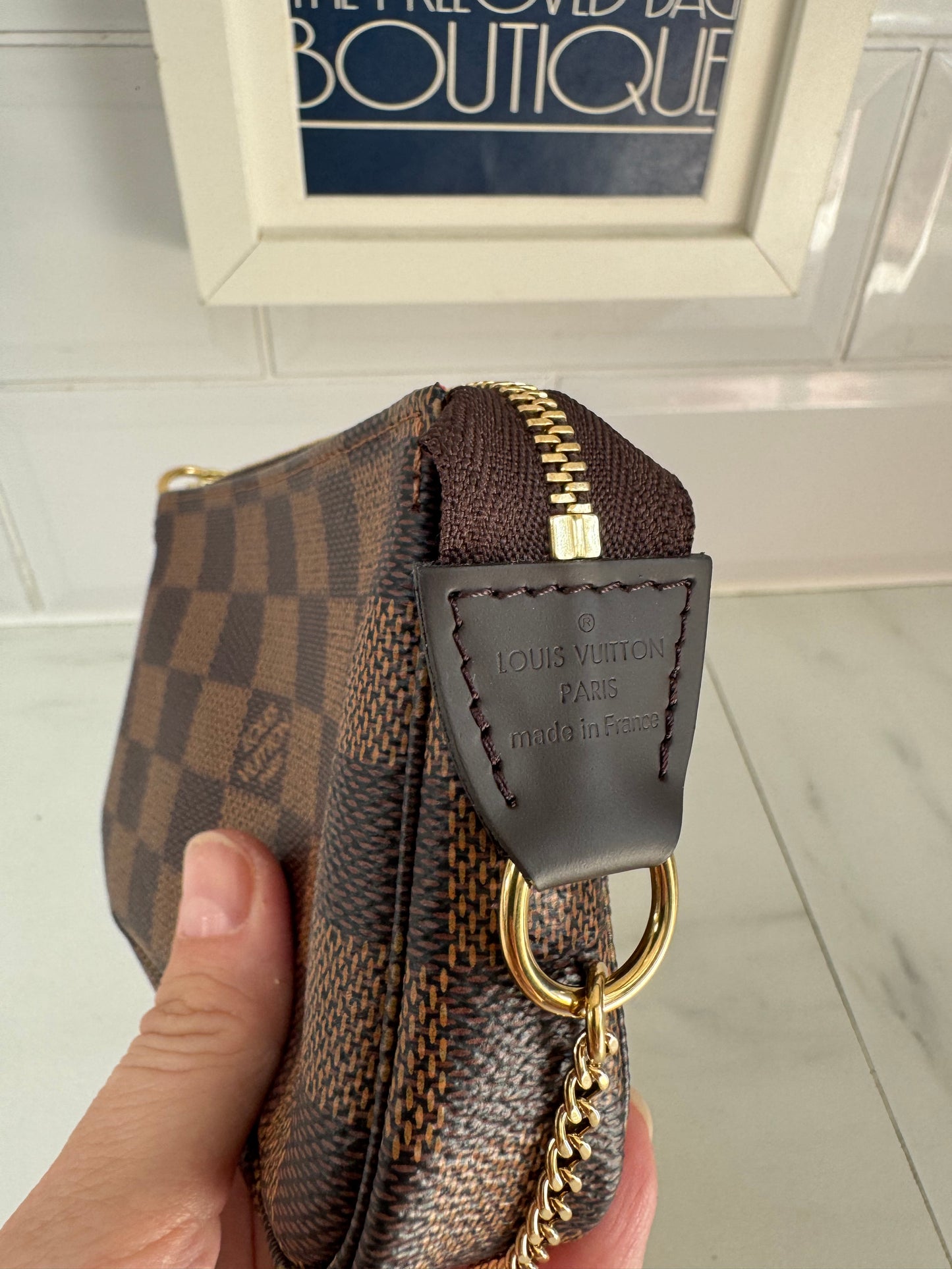 Louis Vuitton Mini Pochette Accessories - Damier Ebene