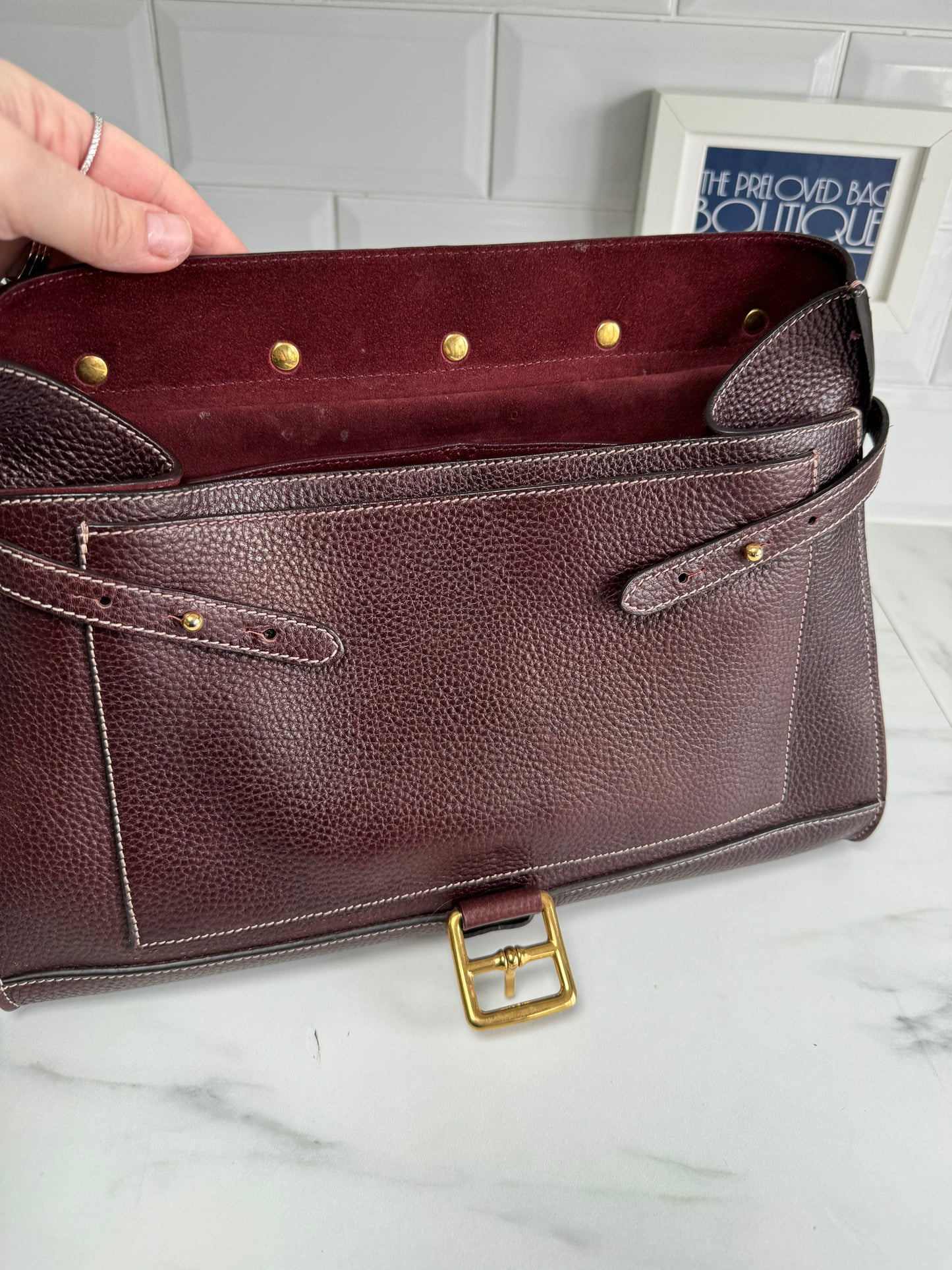 Mulberry Chiltern Satchel - Oxblood