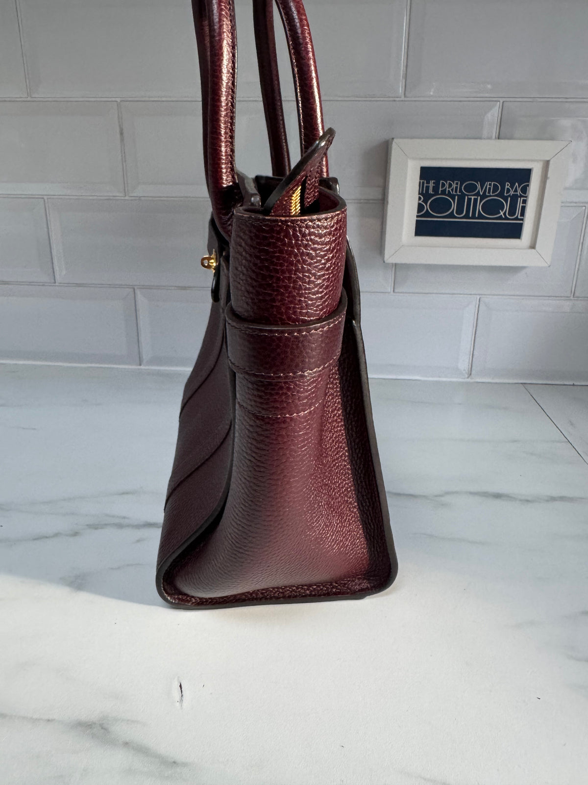 Mulberry Small Zipped Bayswater - Oxblood