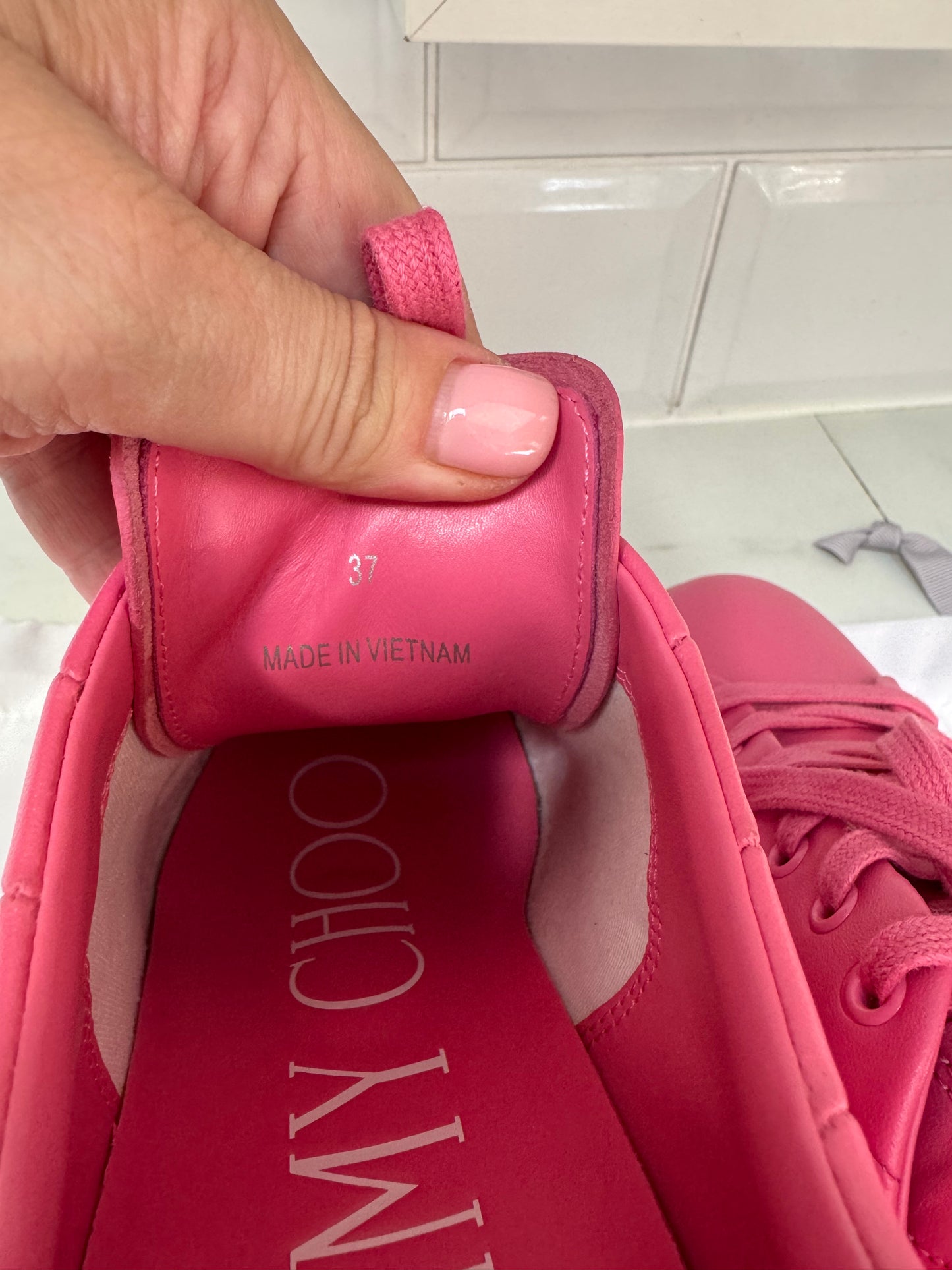 Jimmy Choo Diamond Light Maxi Trainers - Candy Pink