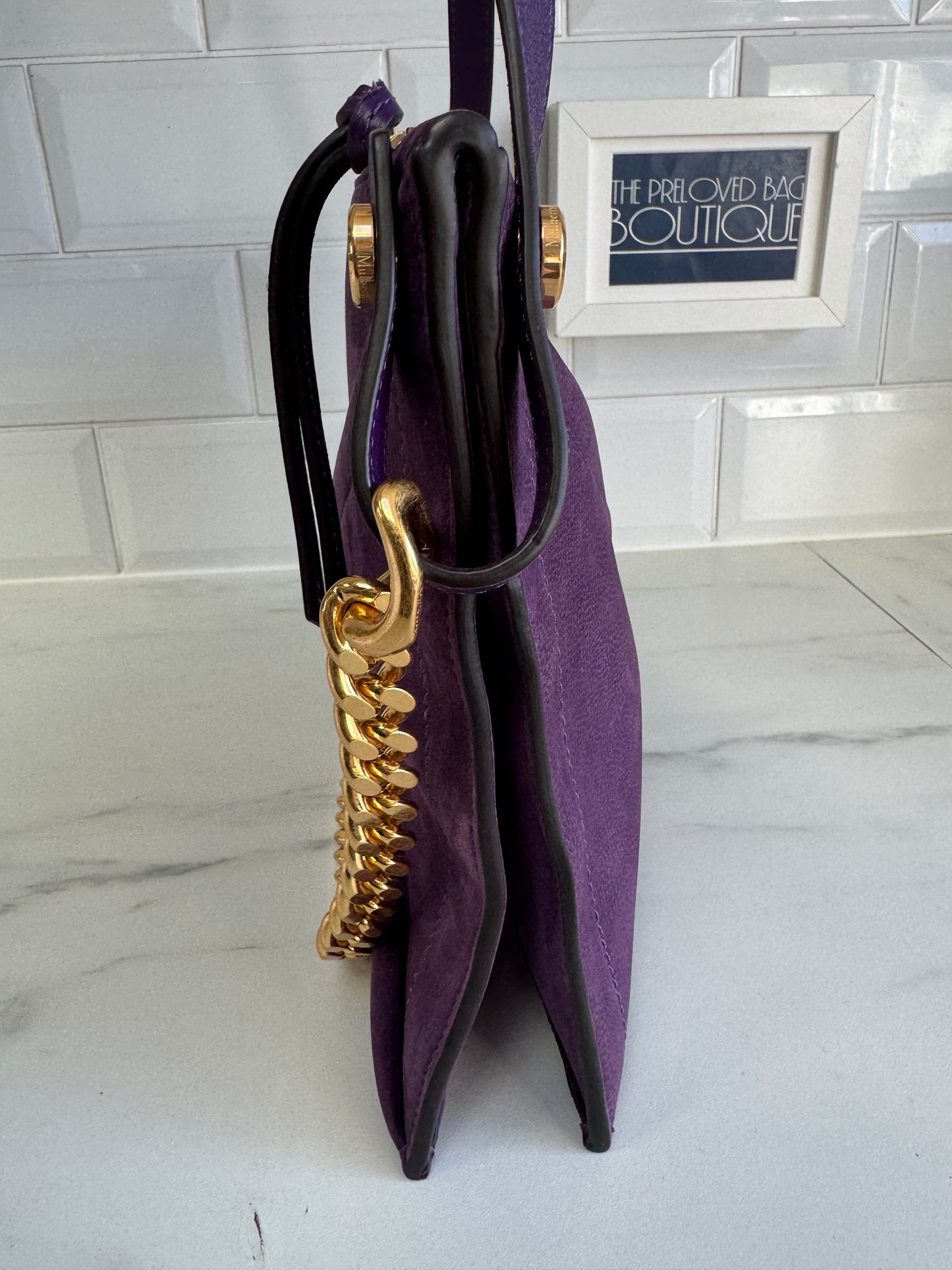 Mulberry M Zipped Pouch - Amethyst