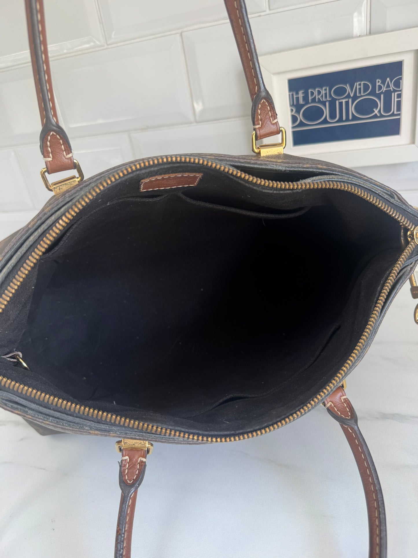 Louis Vuitton Pallas Noir Shoulder Bag - Monogram Brown