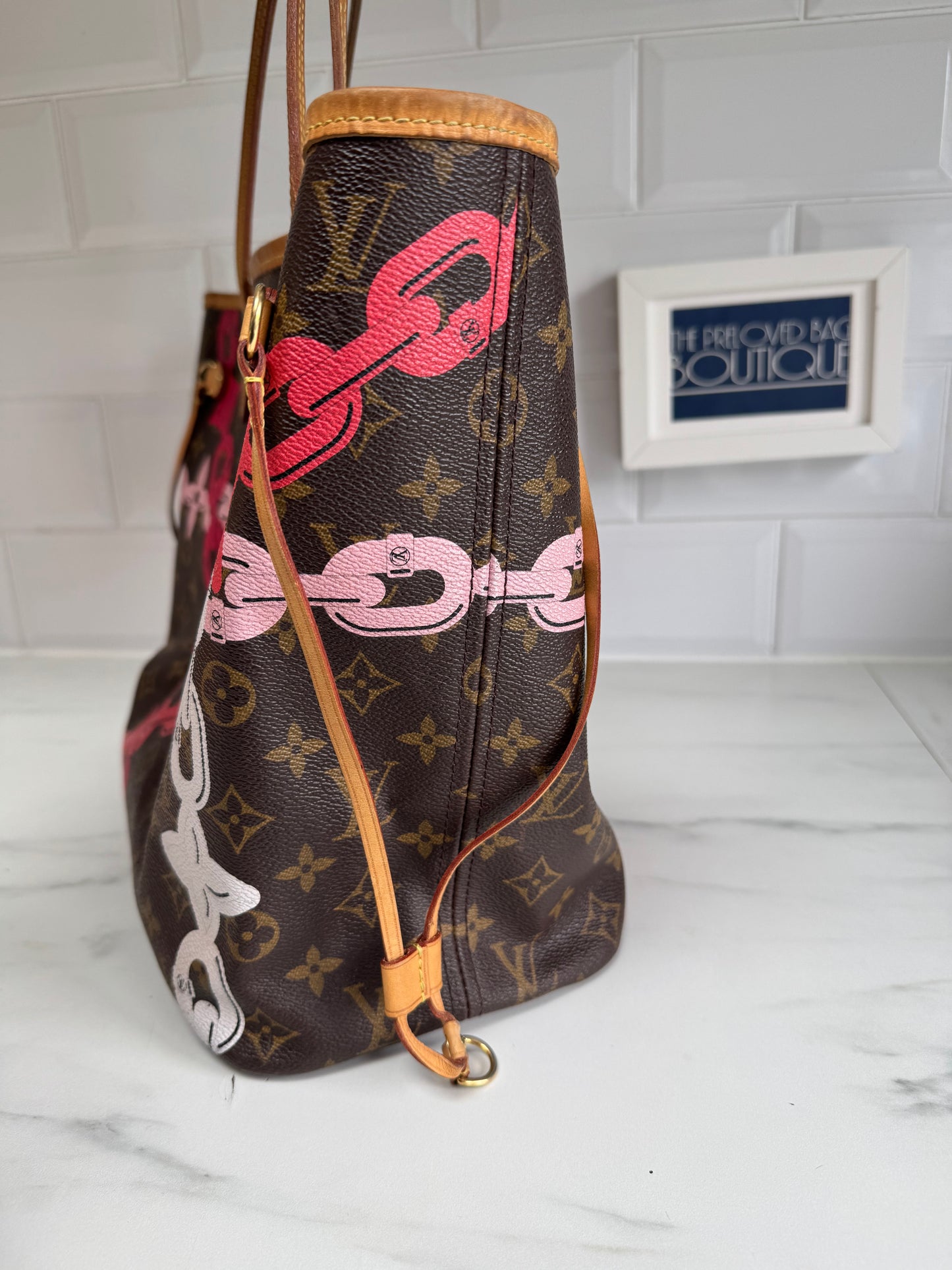 Louis Vuitton Limited Edition 2016 Bay MM Neverfull - Pink and Brown
