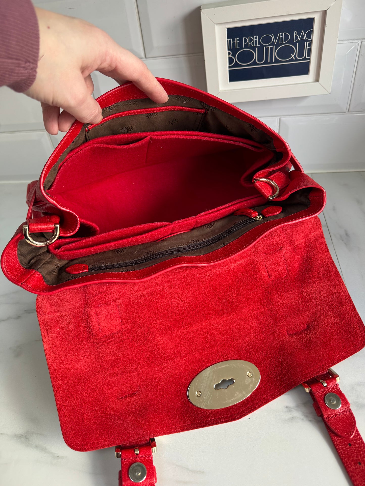 Mulberry Limited Edition “Valentines” Alexa - Red