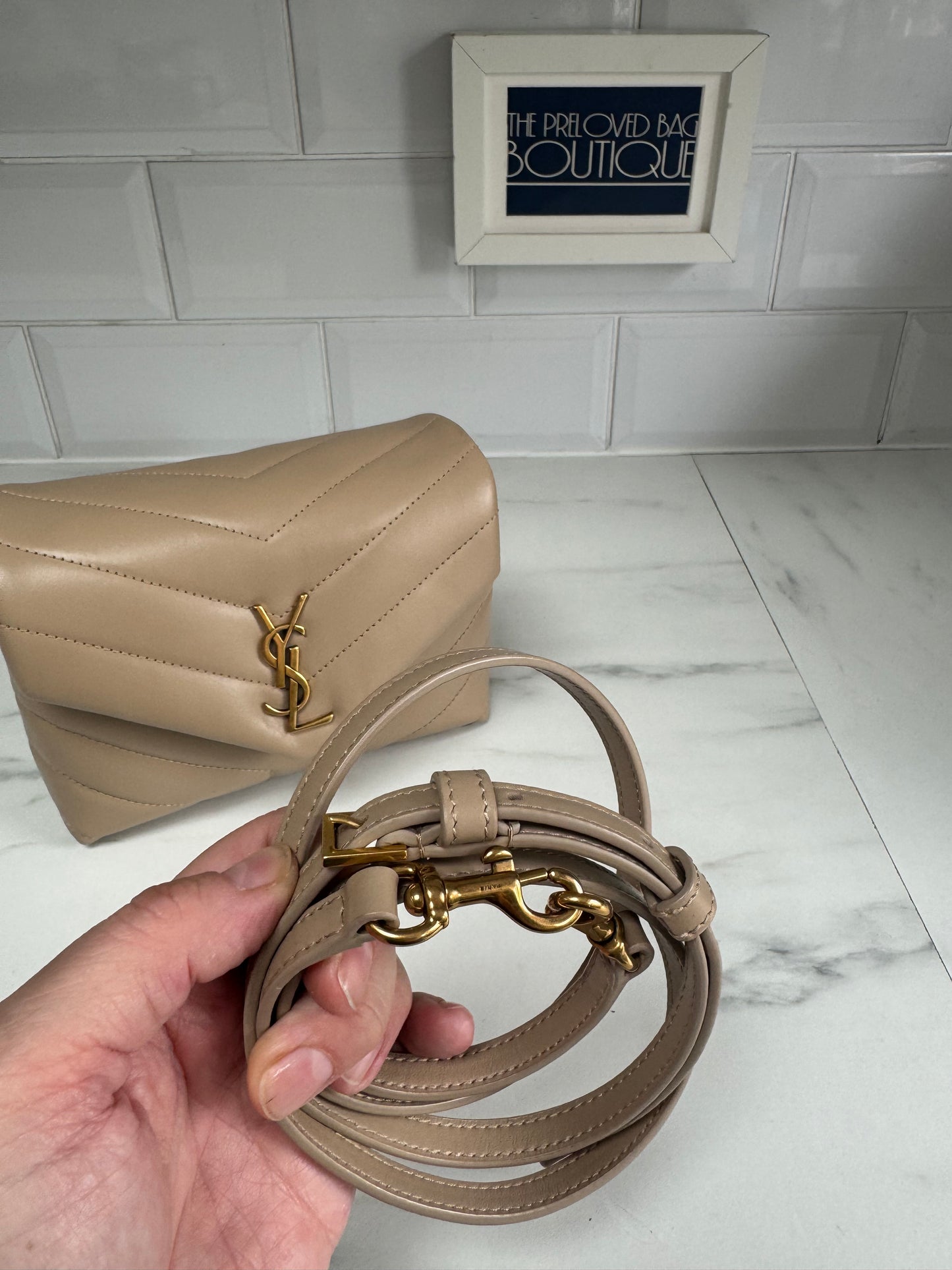 Saint Laurent Toy Lou Lou - Dark Beige