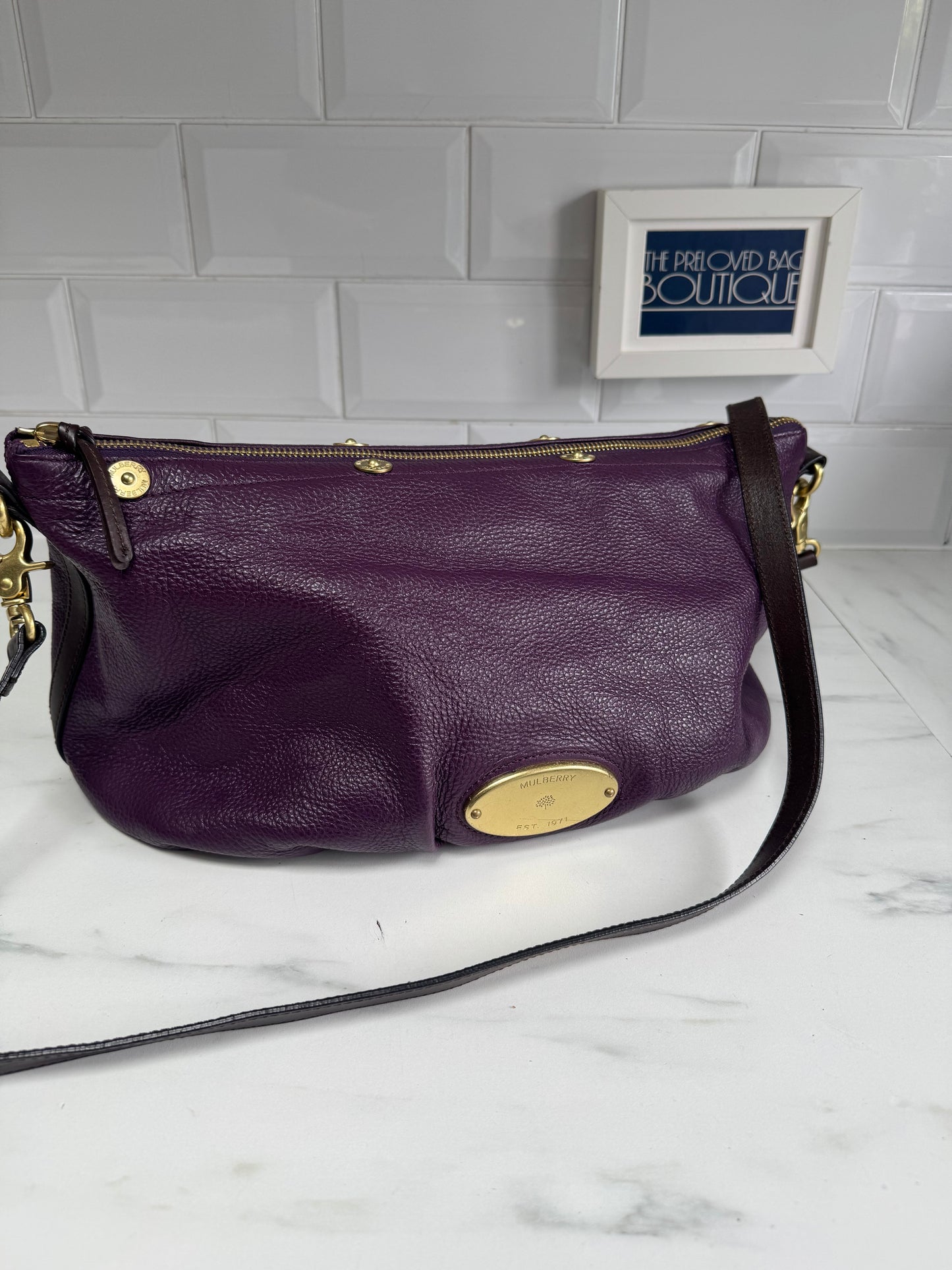 Mulberry Mitzy Tote - Eggplant