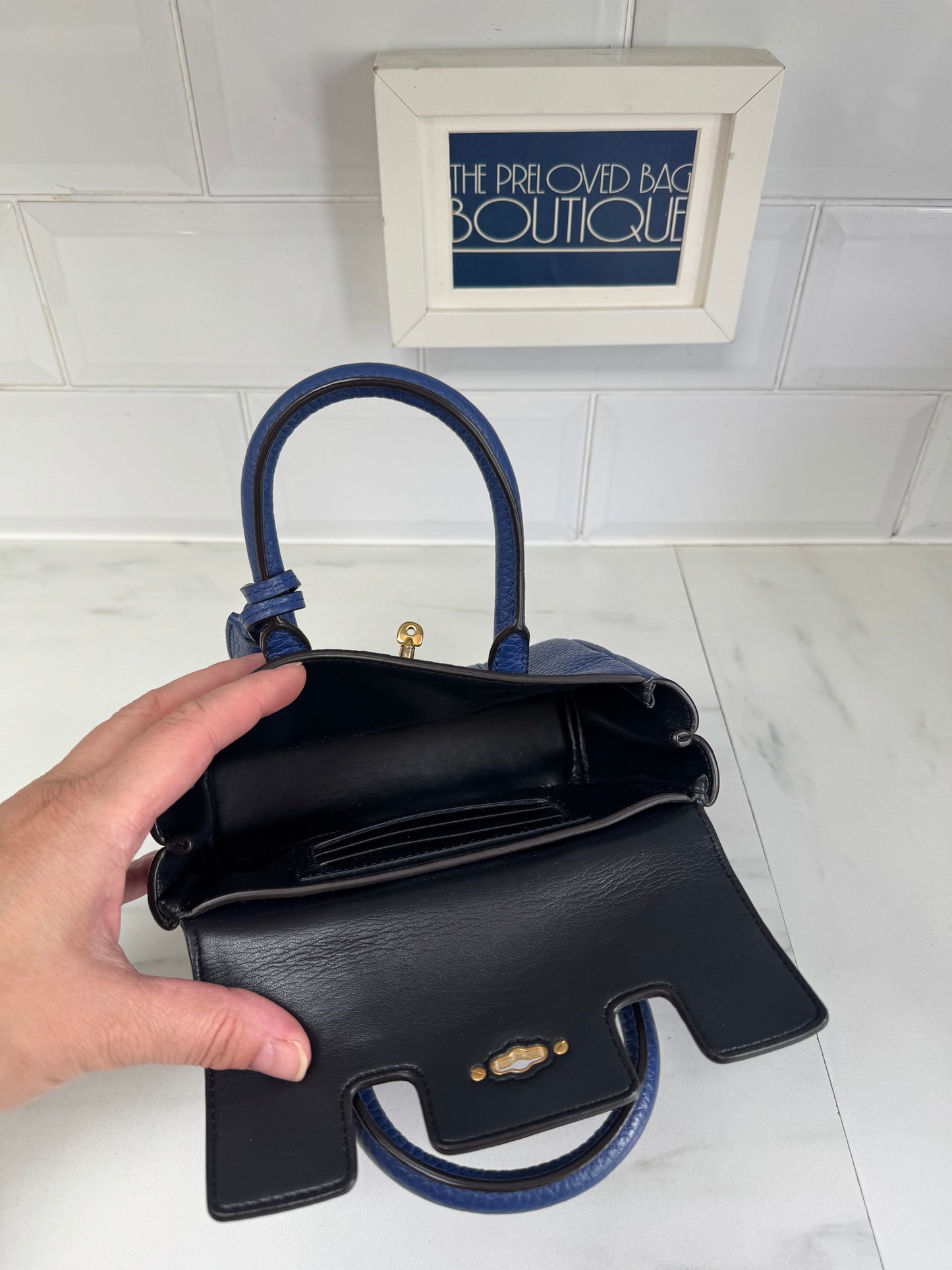 Mulberry Mini Bayswater - Pigment Blue