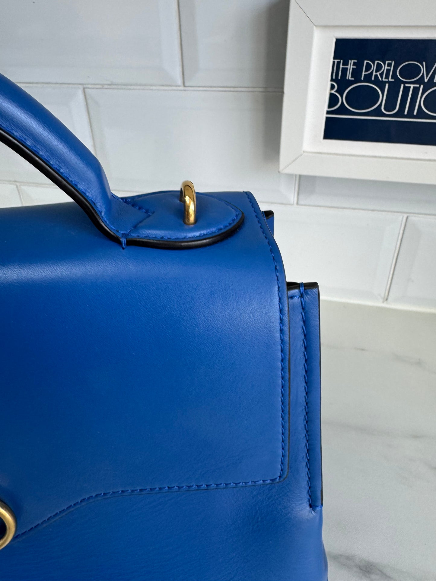 Mulberry Small Seaton - Porcelain Blue