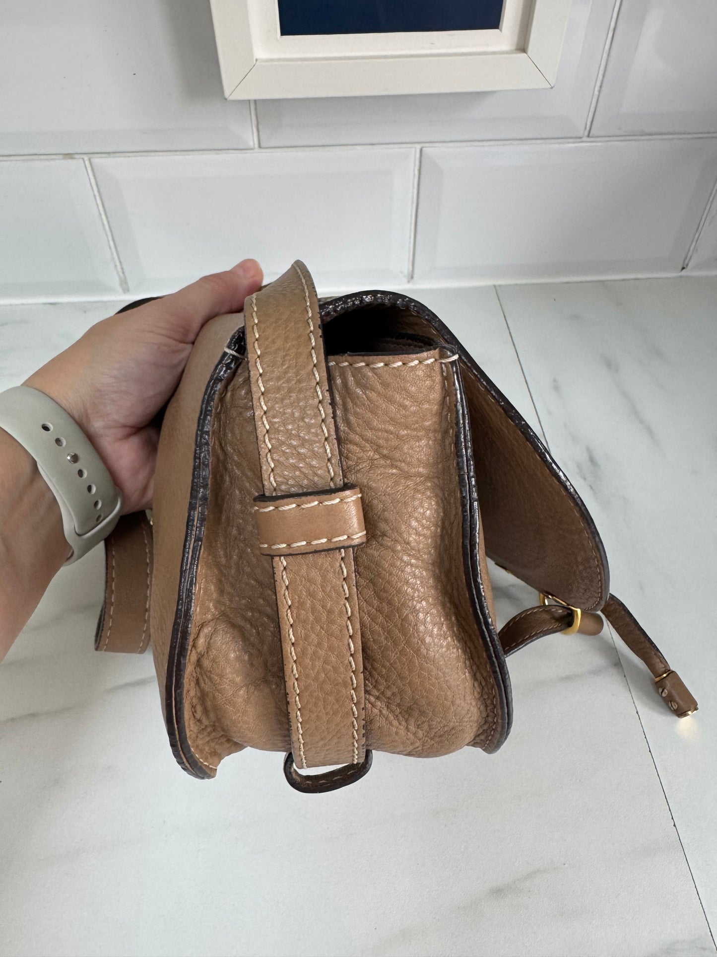 Chloé Small Marcie Satchel- Nut