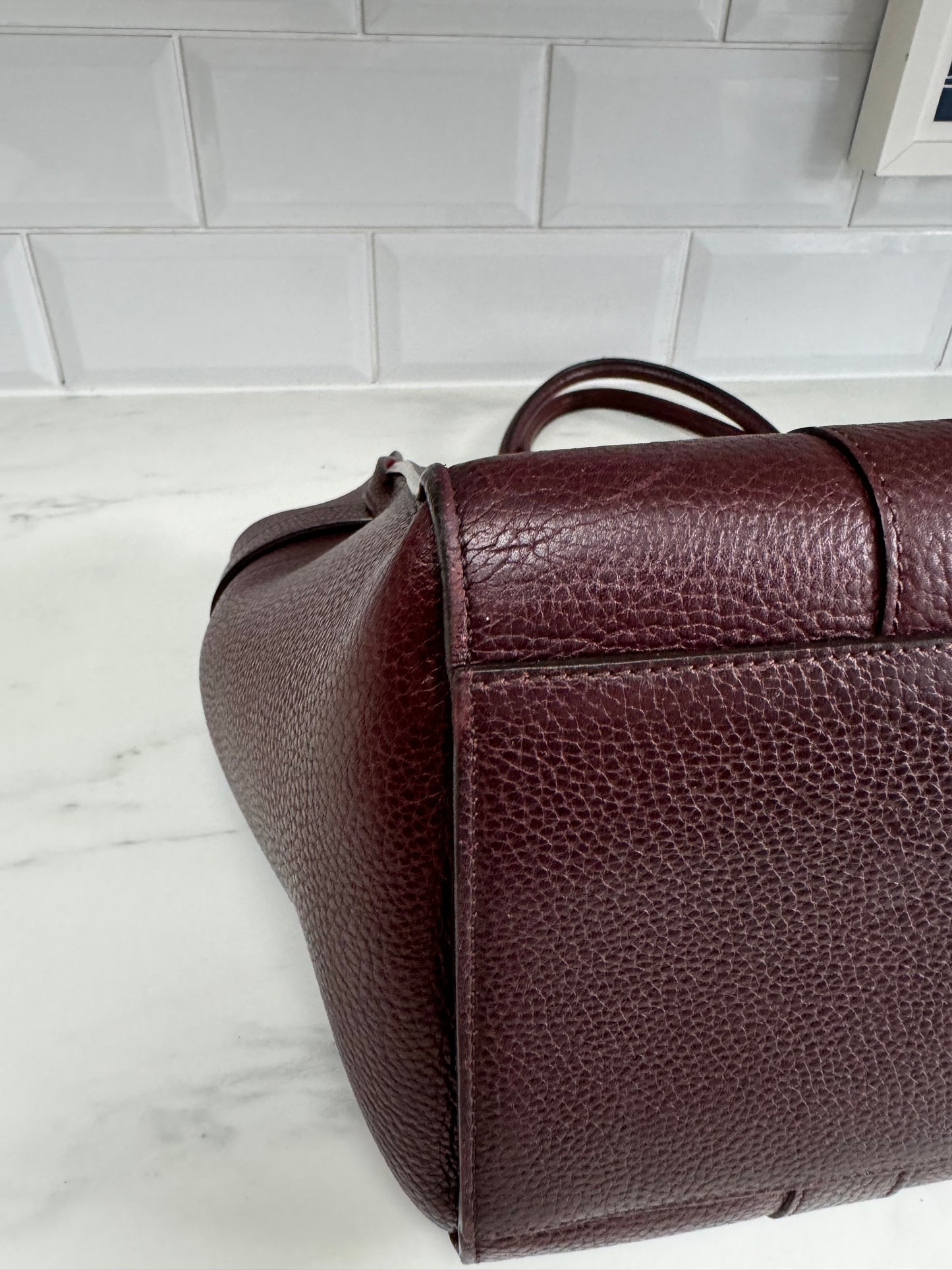 Mulberry Large Zipped Bayswater - Oxblood