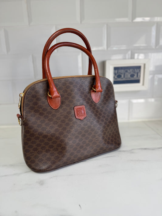 Celine Macadam Dome Bag - Monogram Brown