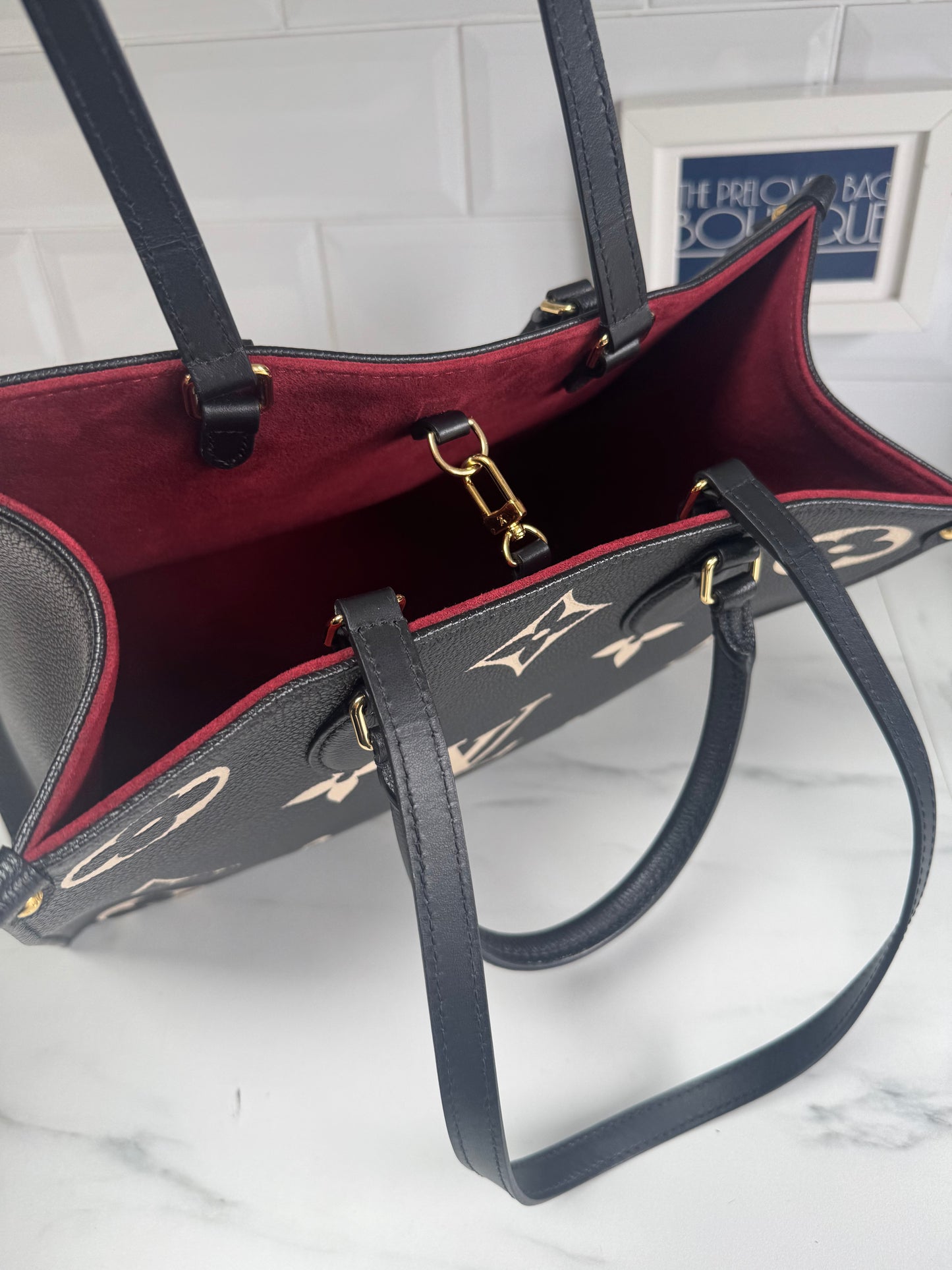 Louis Vuitton OnTheGo MM Bicolor Monogram Emperiente - Black and White