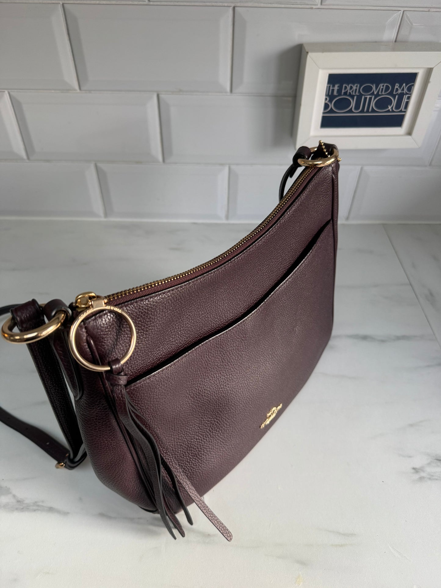 Coach Chaise Crossbody Bag - Burgundy
