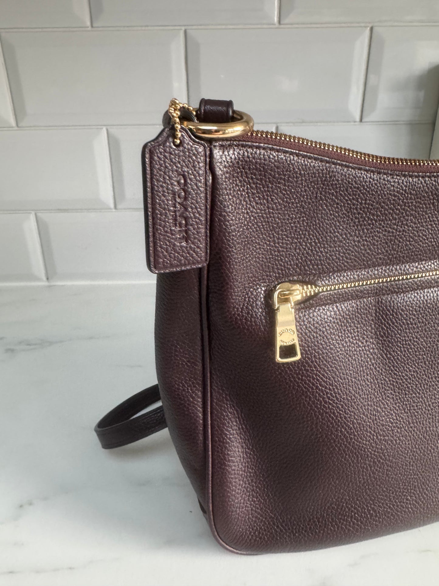 Coach Chaise Crossbody Bag - Burgundy
