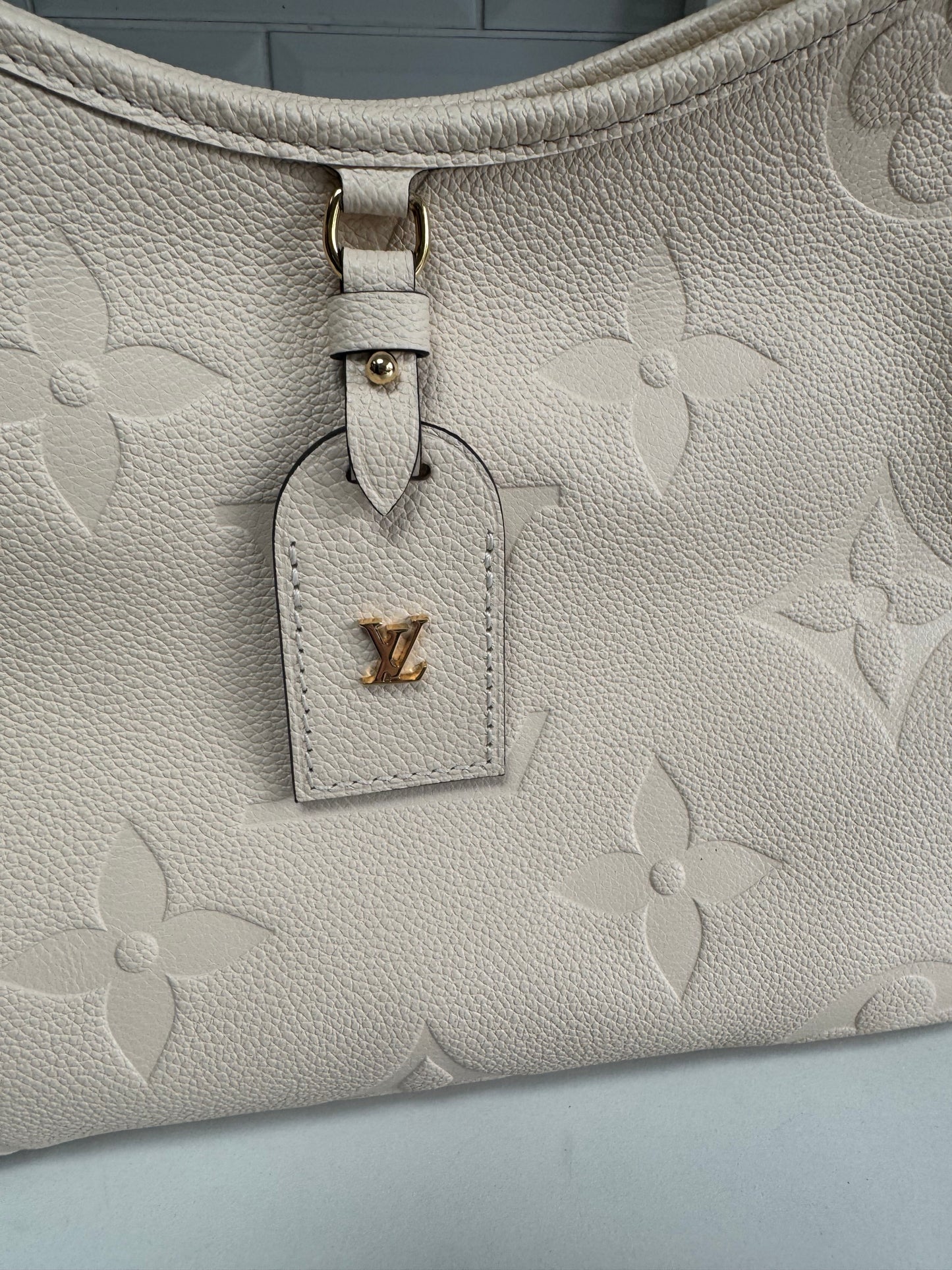 Louis Vuitton Carryall Creme Giant Monogram Emperiente PM - White