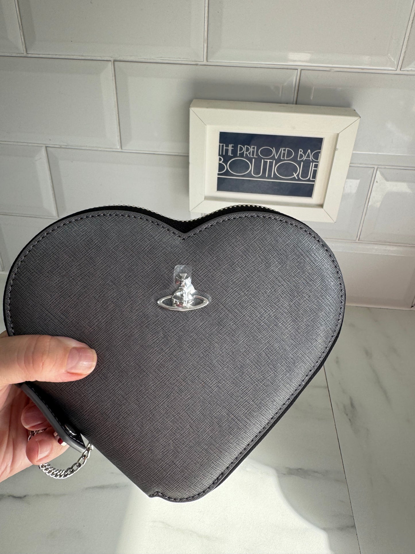 Vivienne Westwood Heart Bag - Anthracite Grey