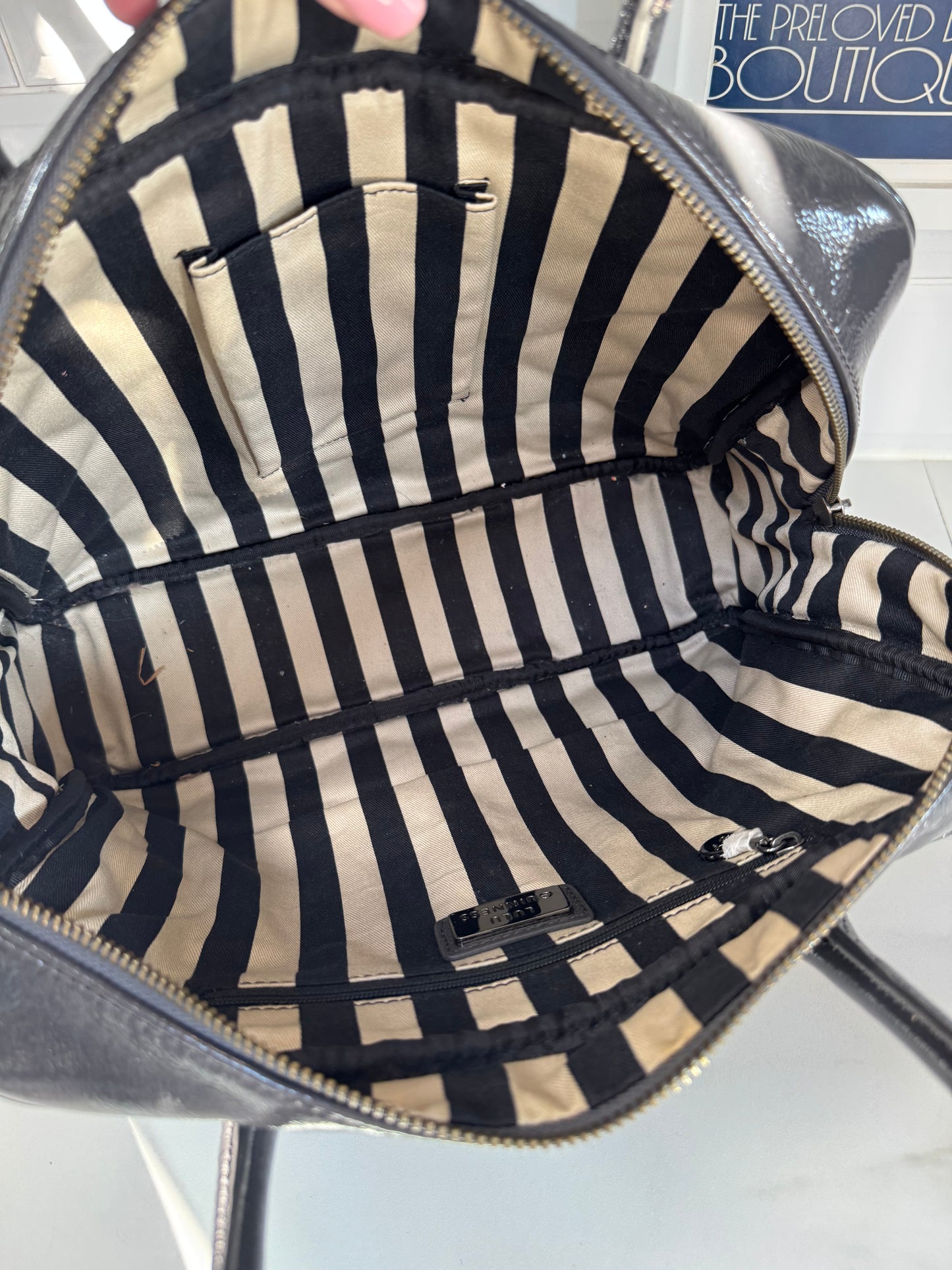 Lulu Guinness “Lips” Jenny Tote - Grey