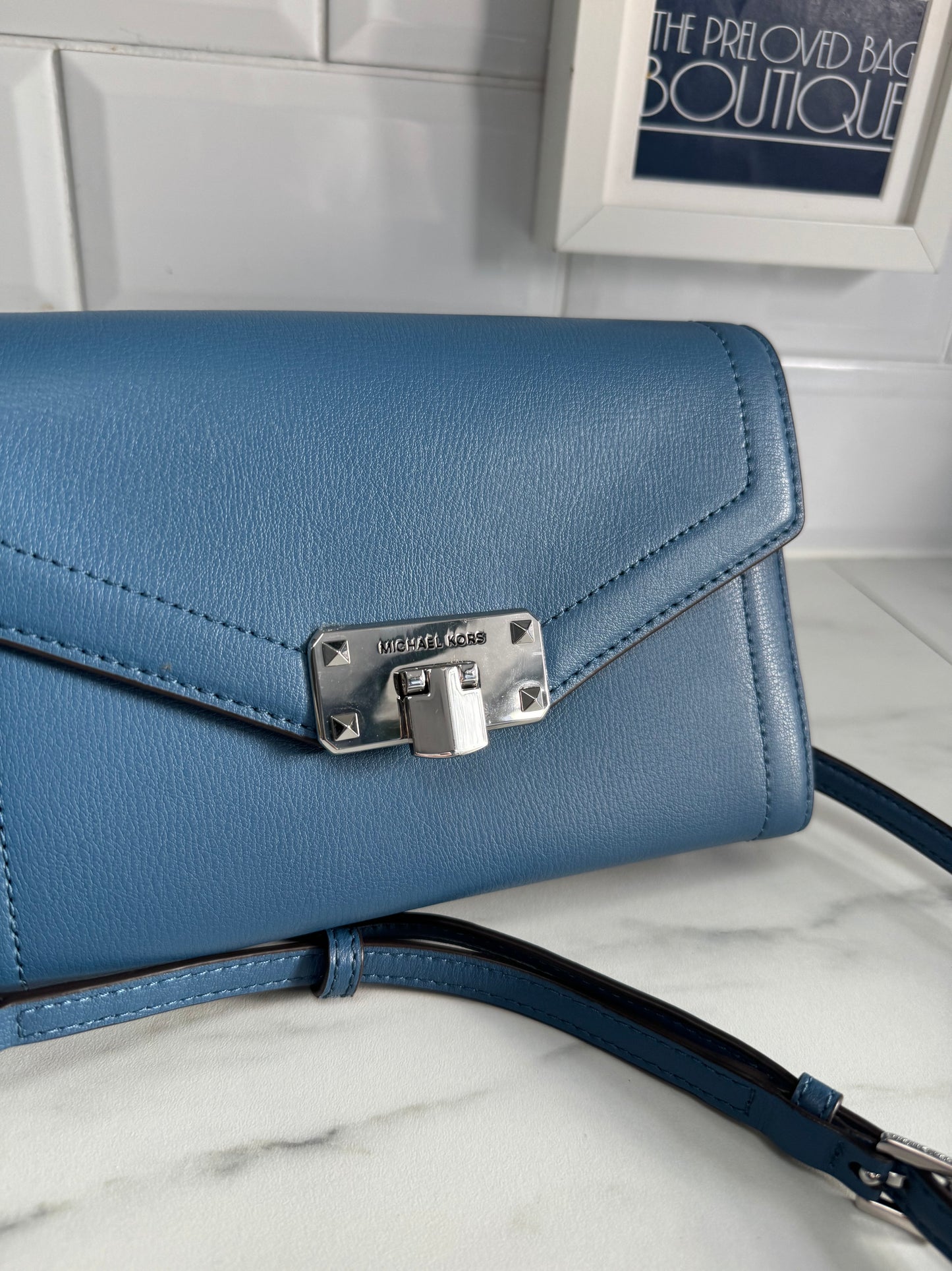 Michael Kors Kinsley WOC - Denim Blue