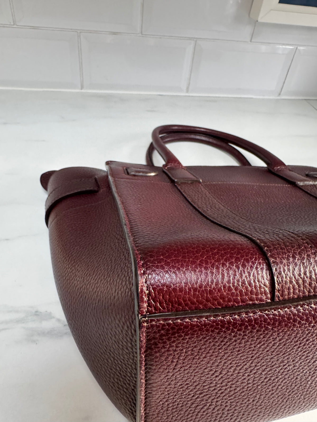 Mulberry Small Zipped Bayswater - Oxblood