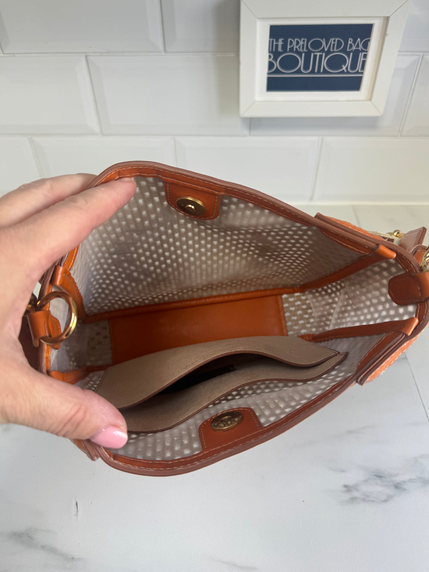 Stella McCartney Eco Mesh Rope Crossbody bag - Tan, Beige and Ivory