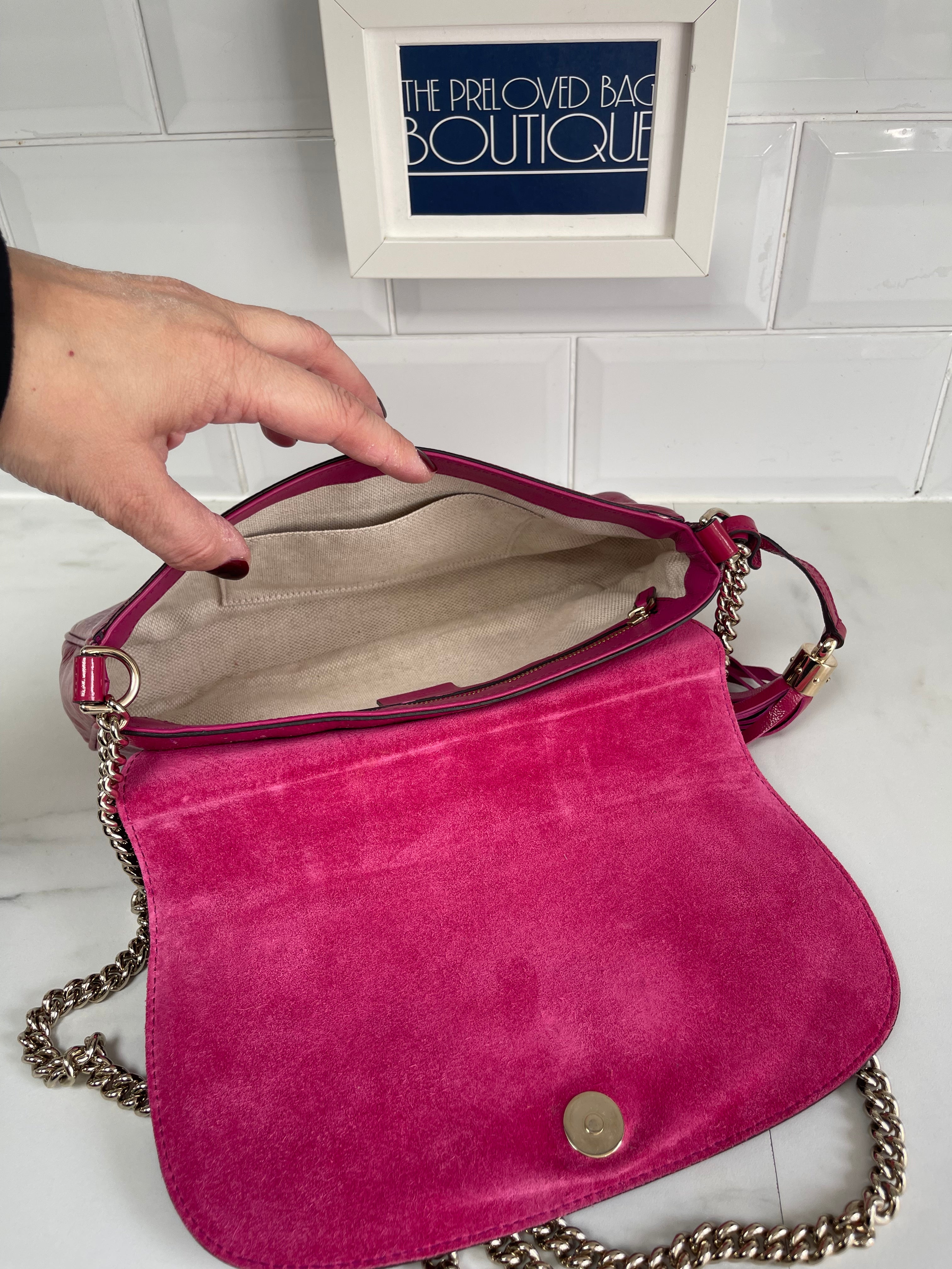 Gucci Soho Long Flap Pink The Preloved Bag Boutique