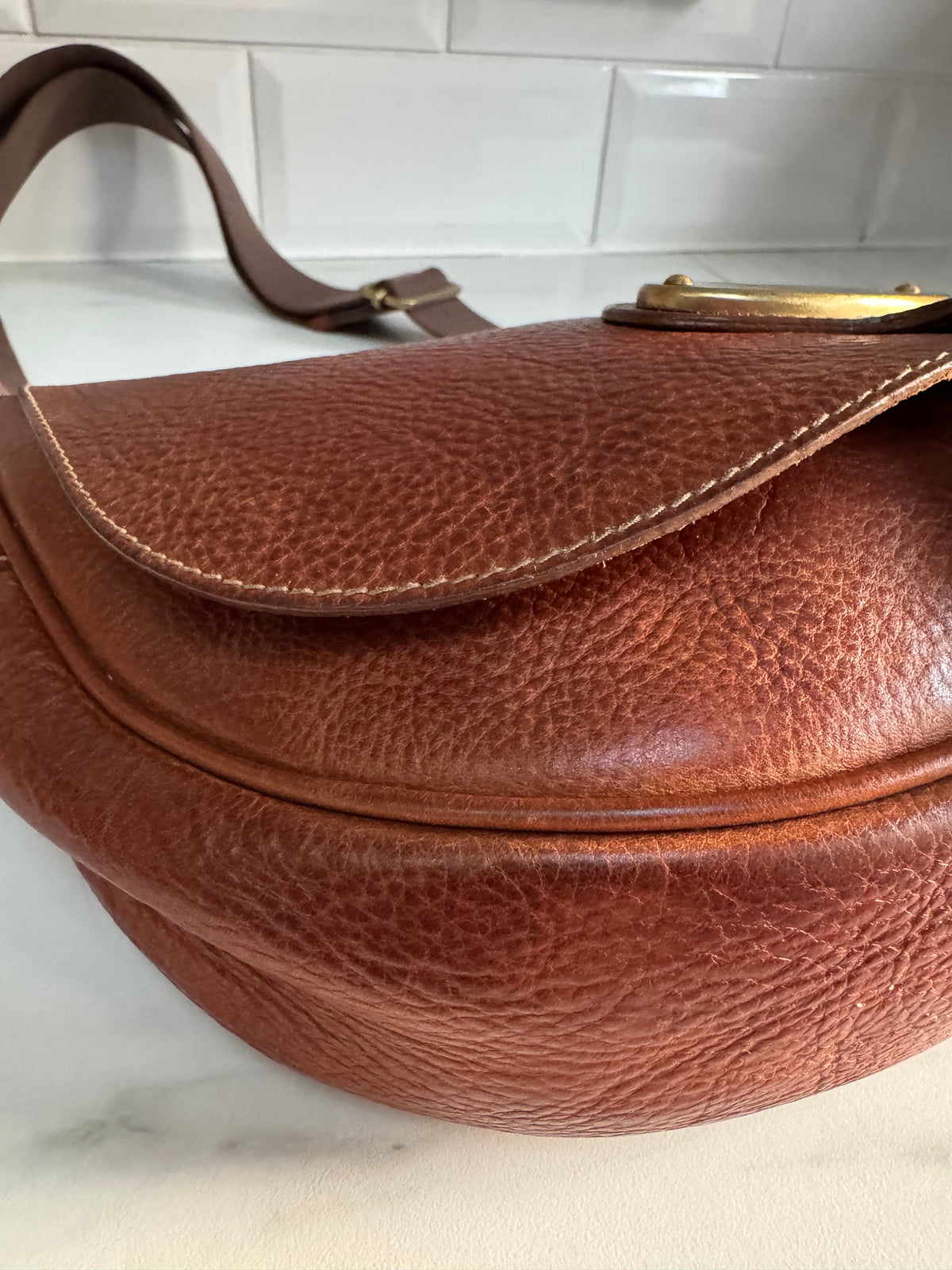 Mulberry Bonnie Satchel - Oak