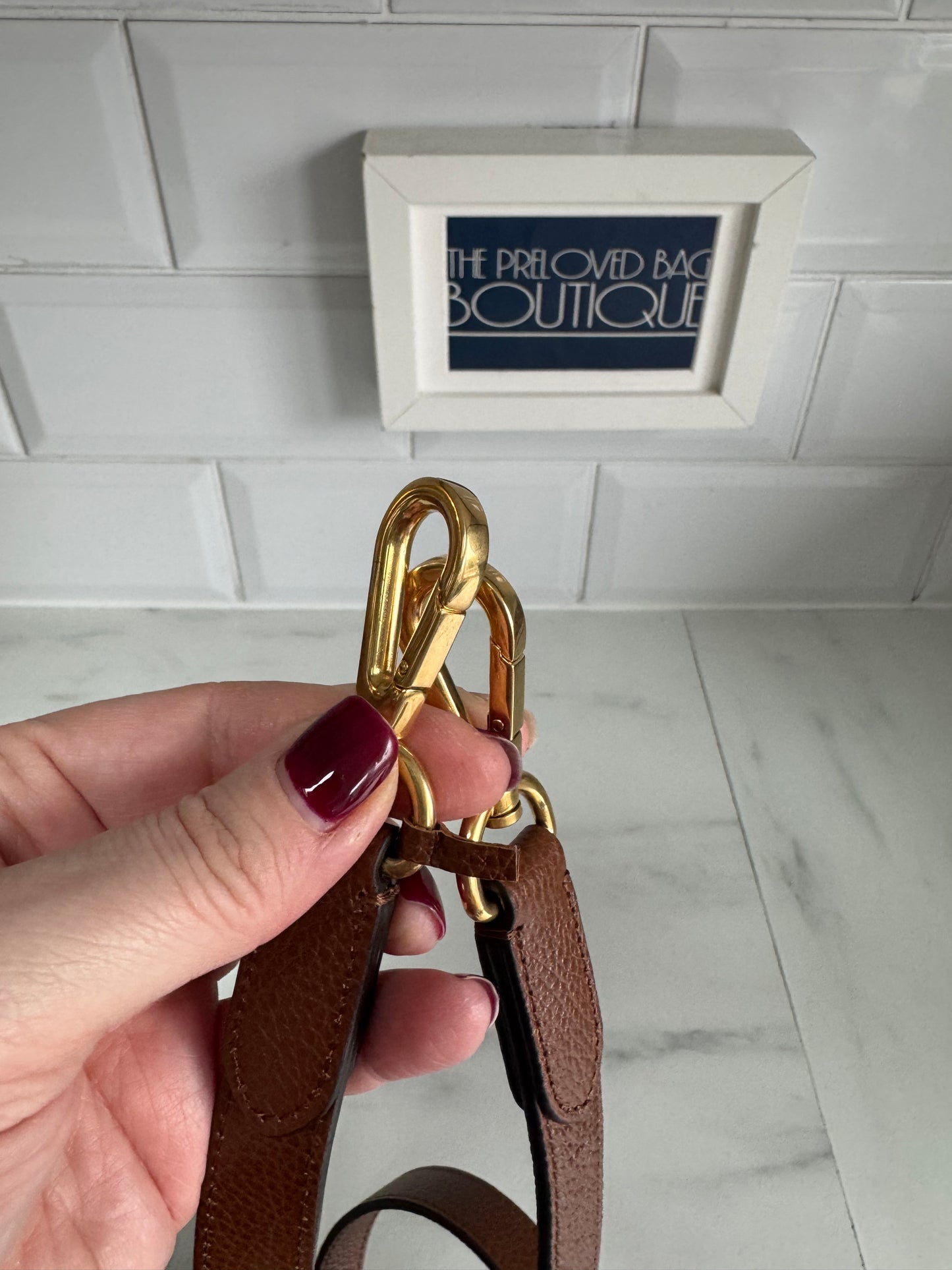 Mulberry Leather Strap - Oak