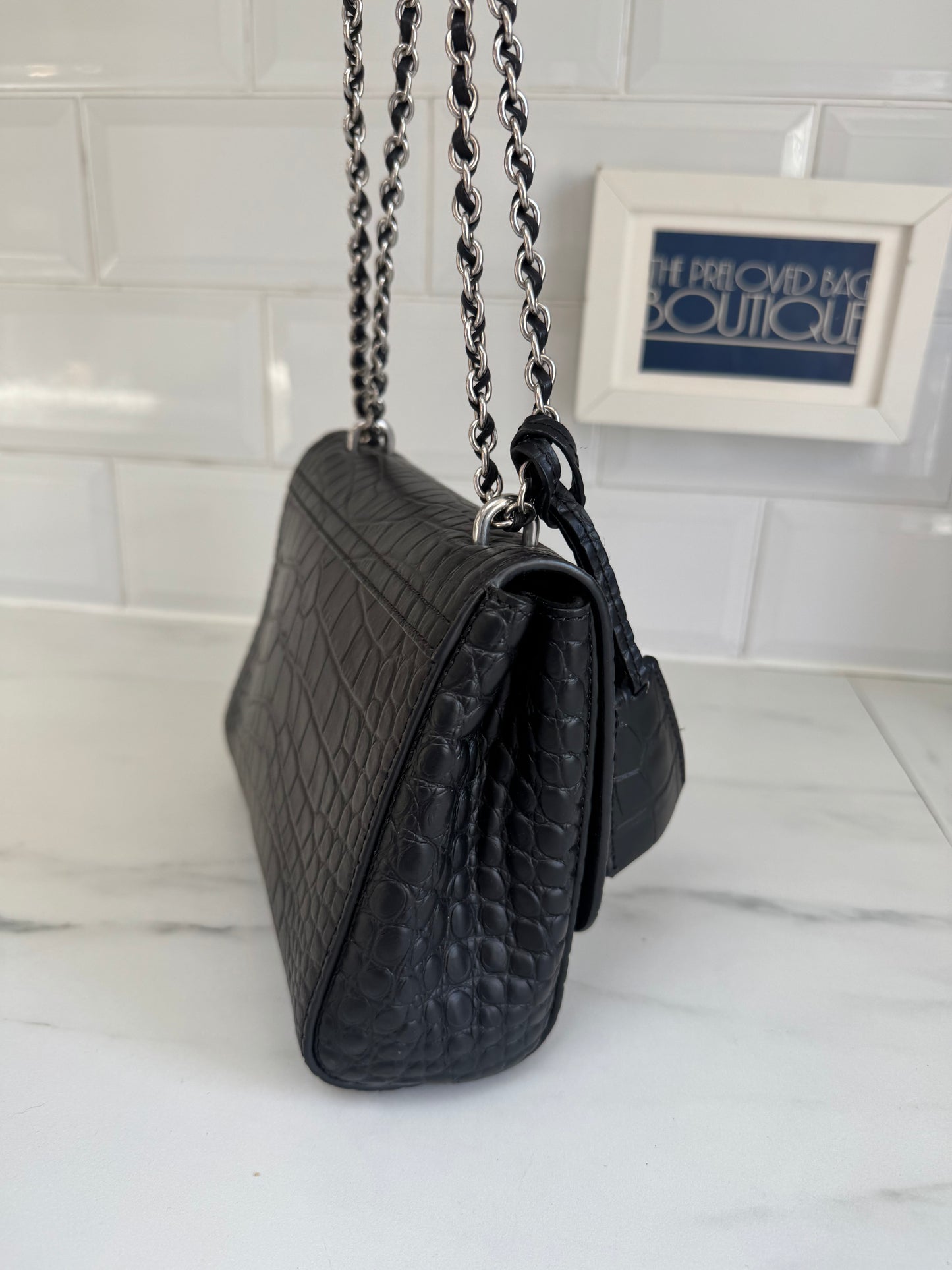 Mulberry Regular Lily -Black Croc