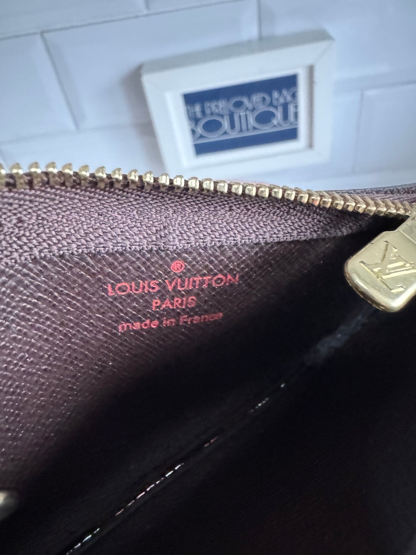 Louis Vuitton Key Pouch - Damier Ebene Brown