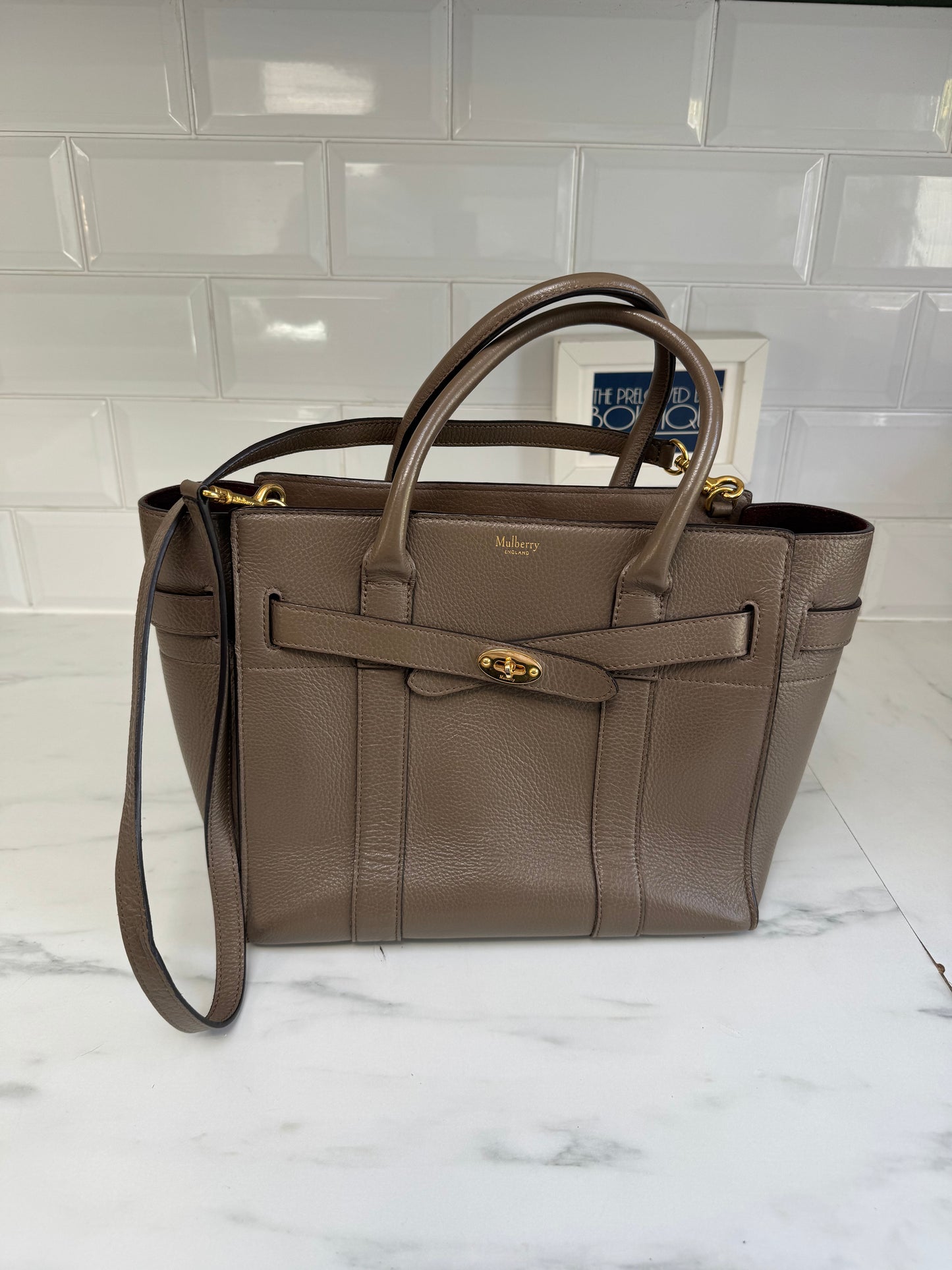 Mulberry Small Belted Bayswater - Clay