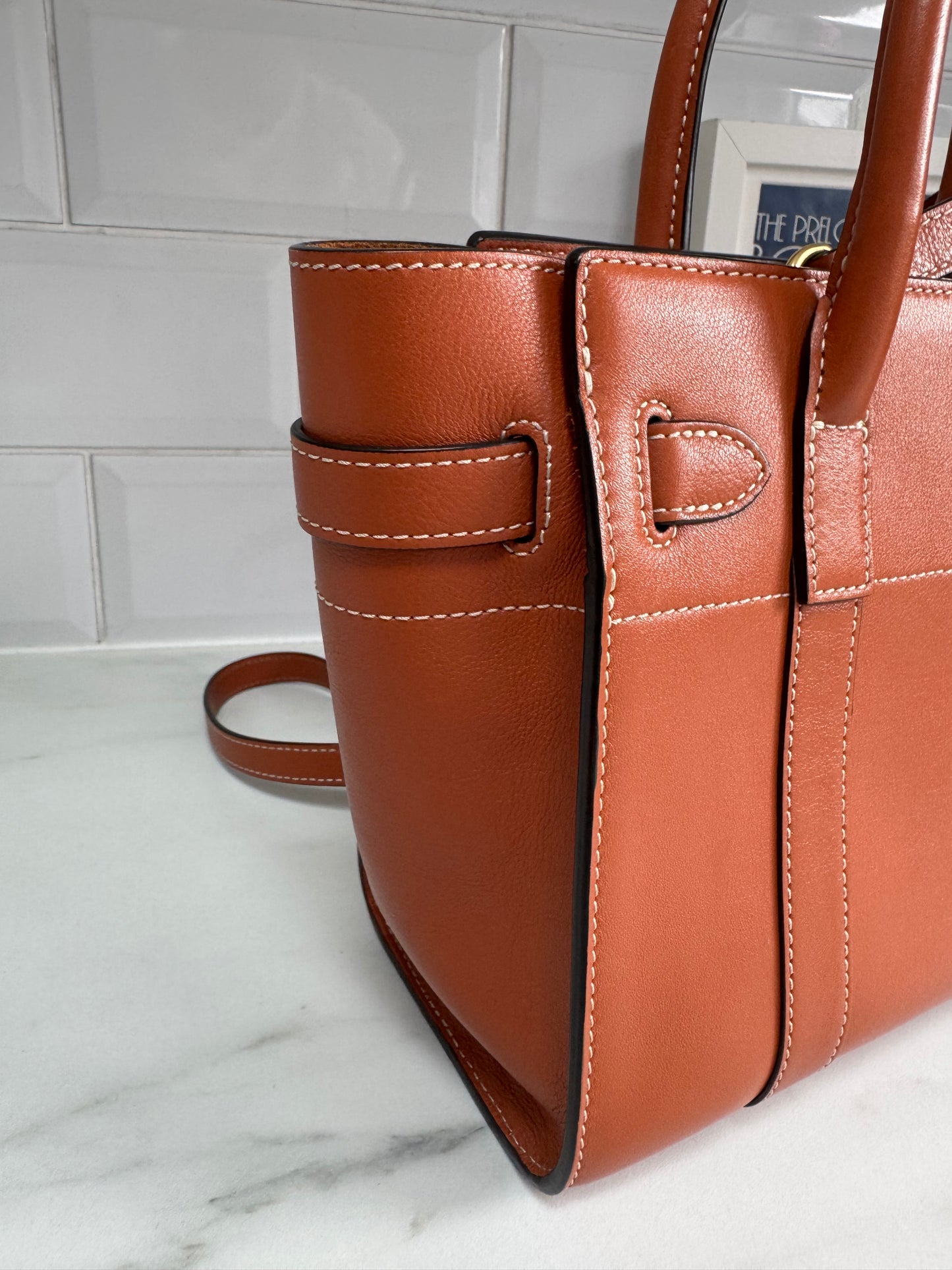 Mulberry Small Zipped Bayswater - Rust