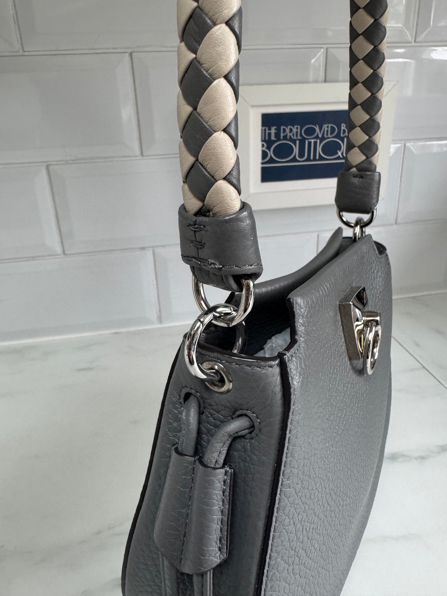 Mulberry Mini Iris Hobo - Charcoal