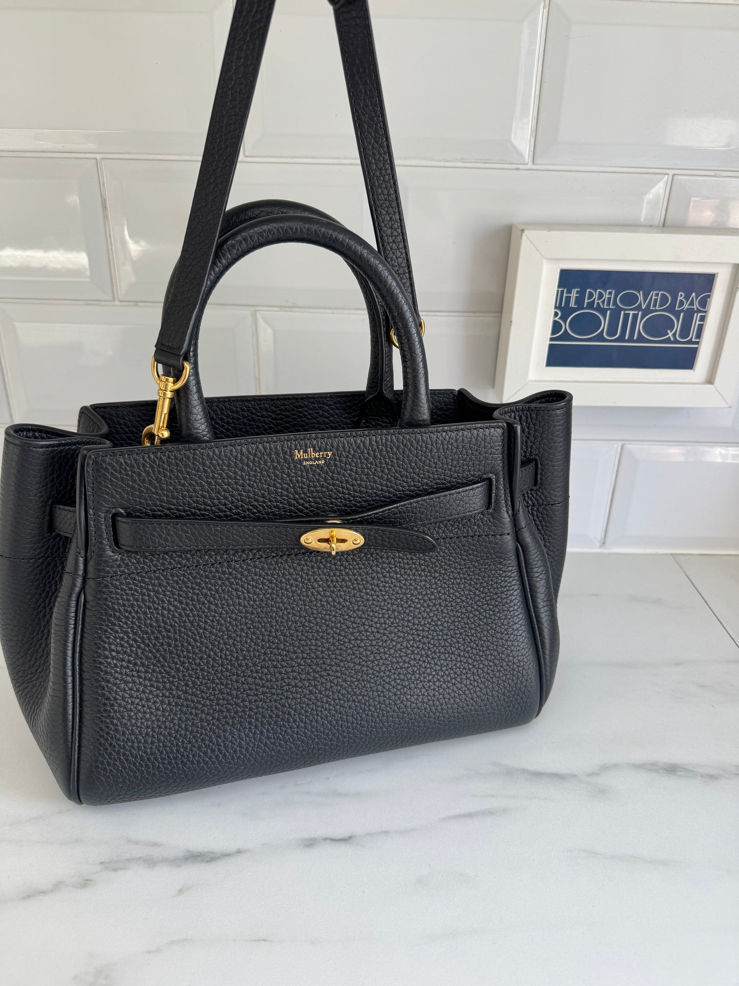 Mulberry Small Belted Bayswater - Black