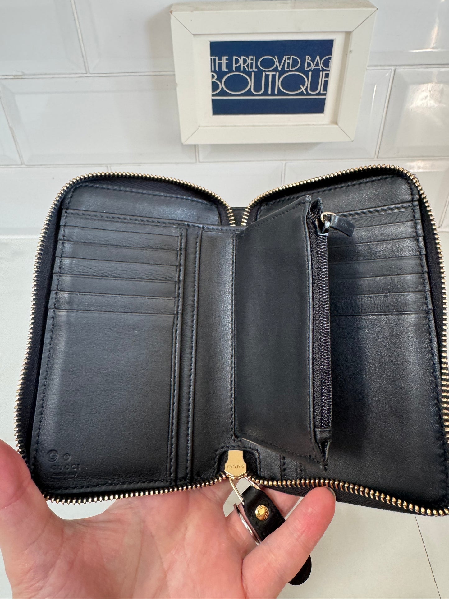 Gucci Guccissima Wallet - Black