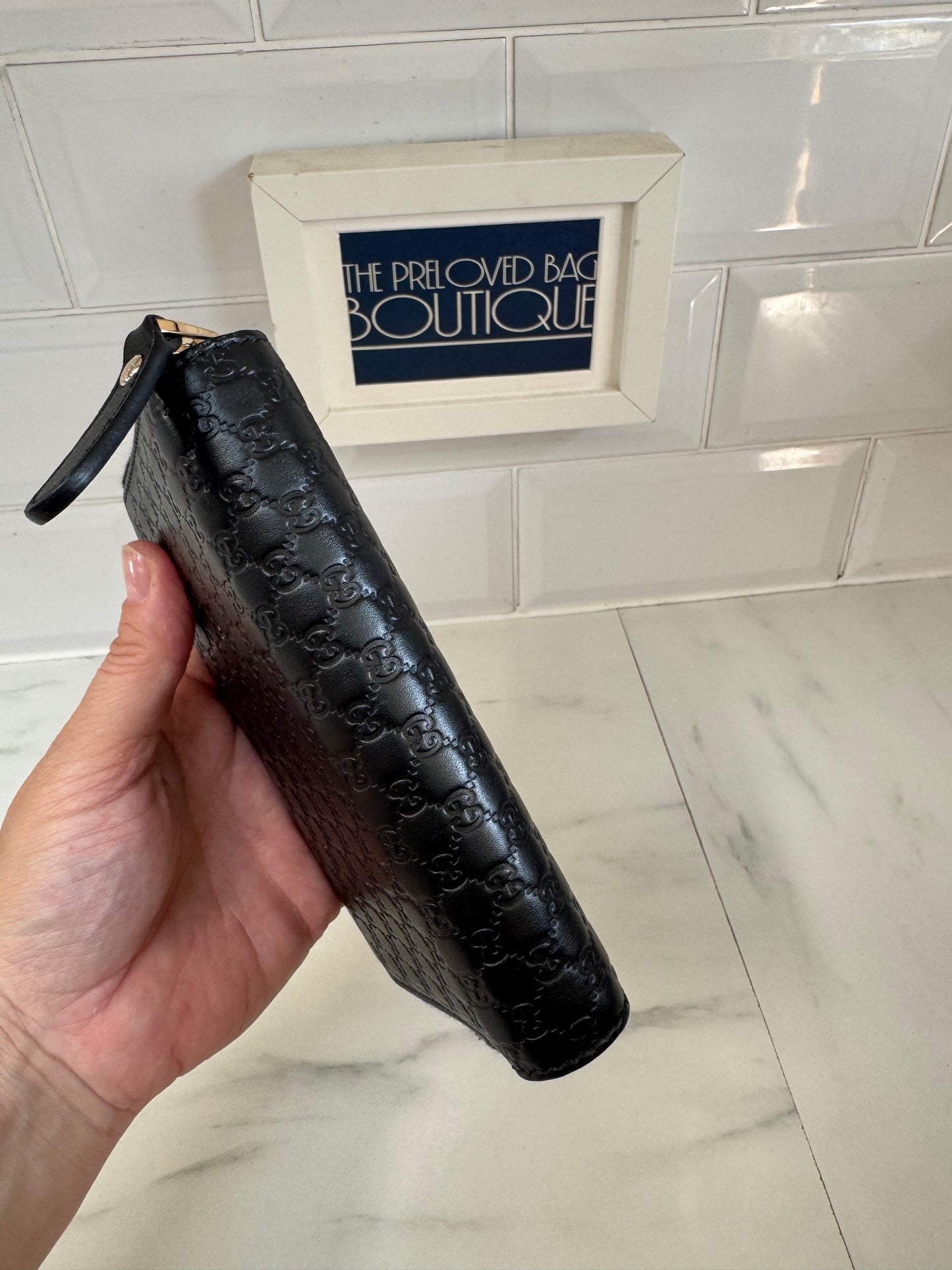 Gucci Guccissima Wallet - Black