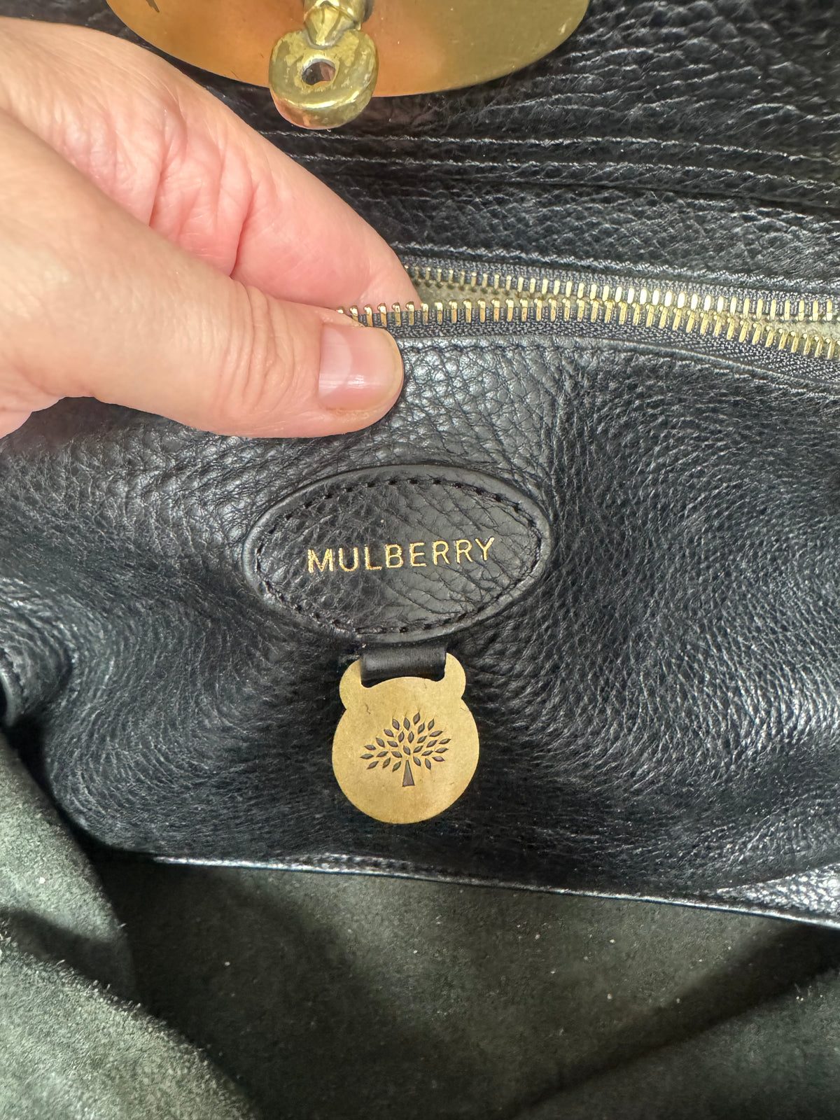 Mulberry Postmans Lock Open Top Tote - Black