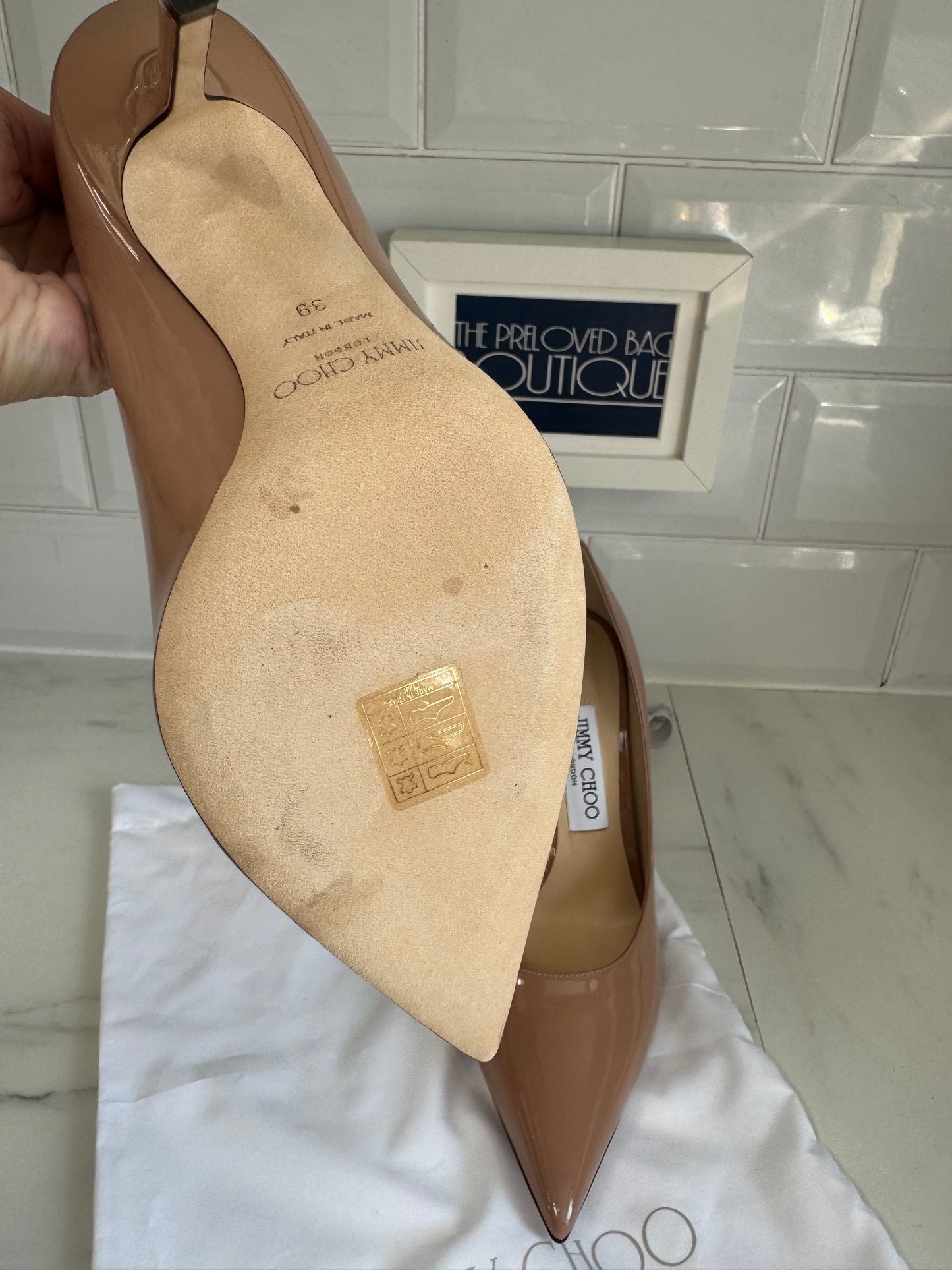 Jimmy Choo Love 100  Heels - Ballet Pink