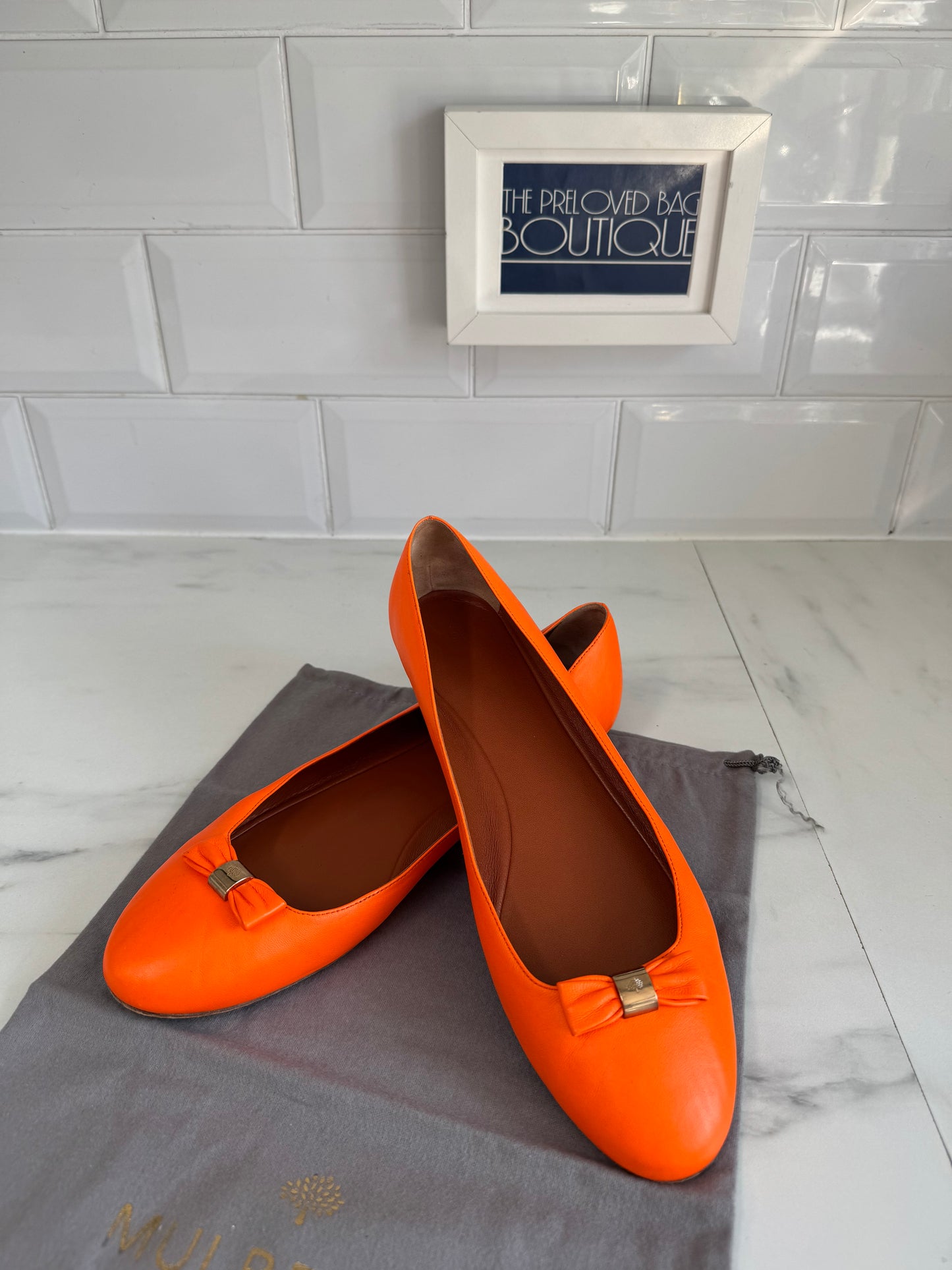 Mulberry Ballet Flats - Mandarin