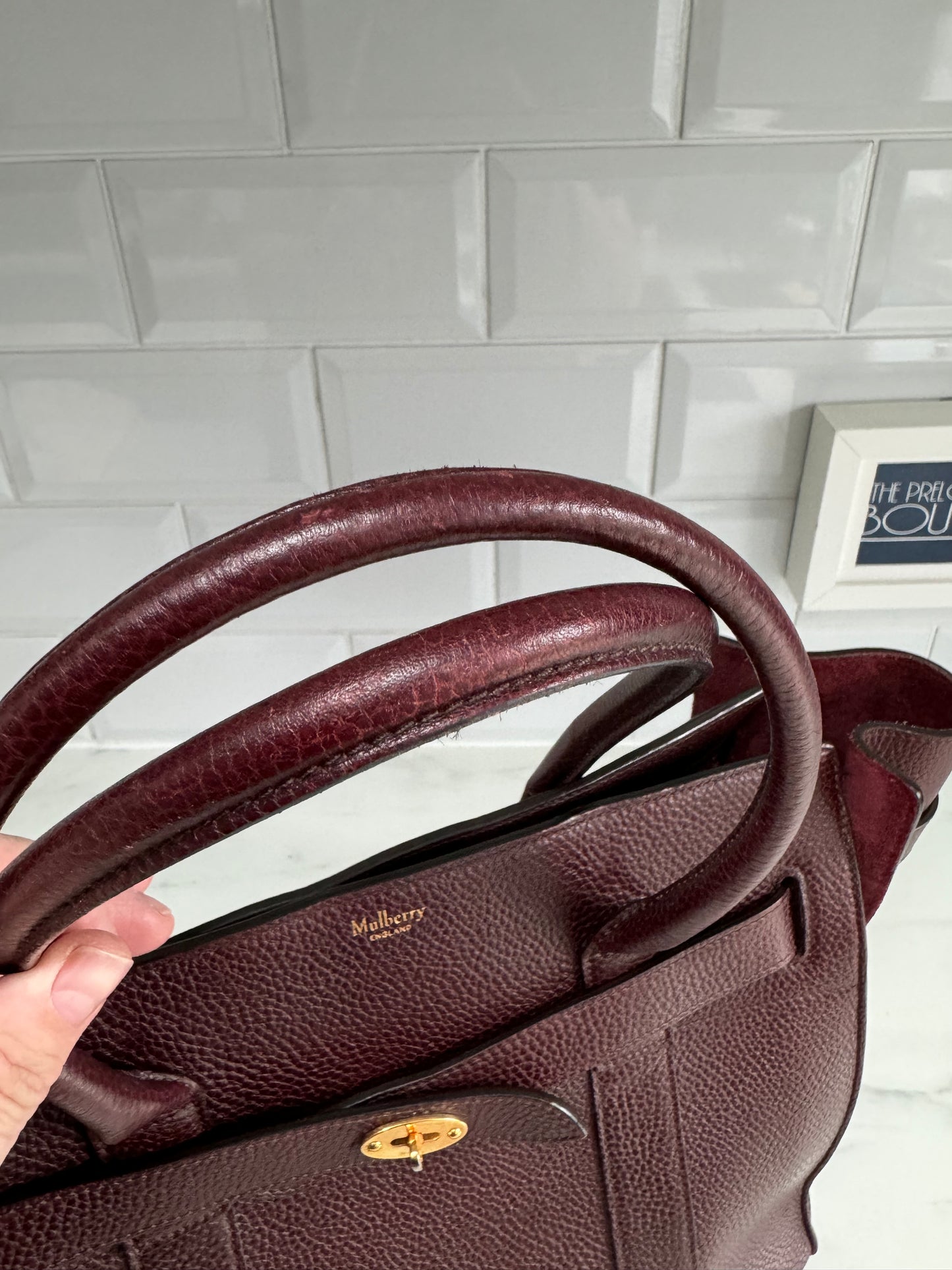 Mulberry Large Zipped Bayswater - Oxblood