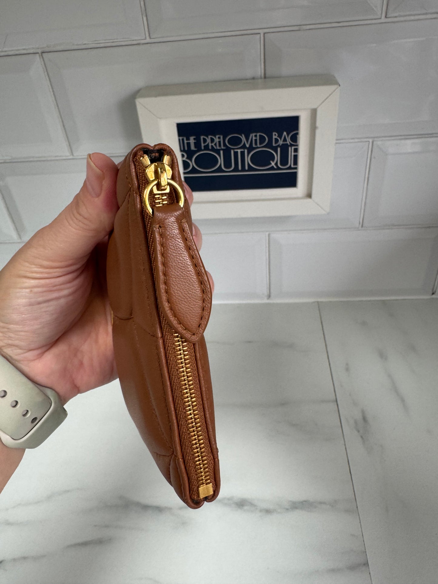 Mulberry Zipped Coin Purse - Tobacco
