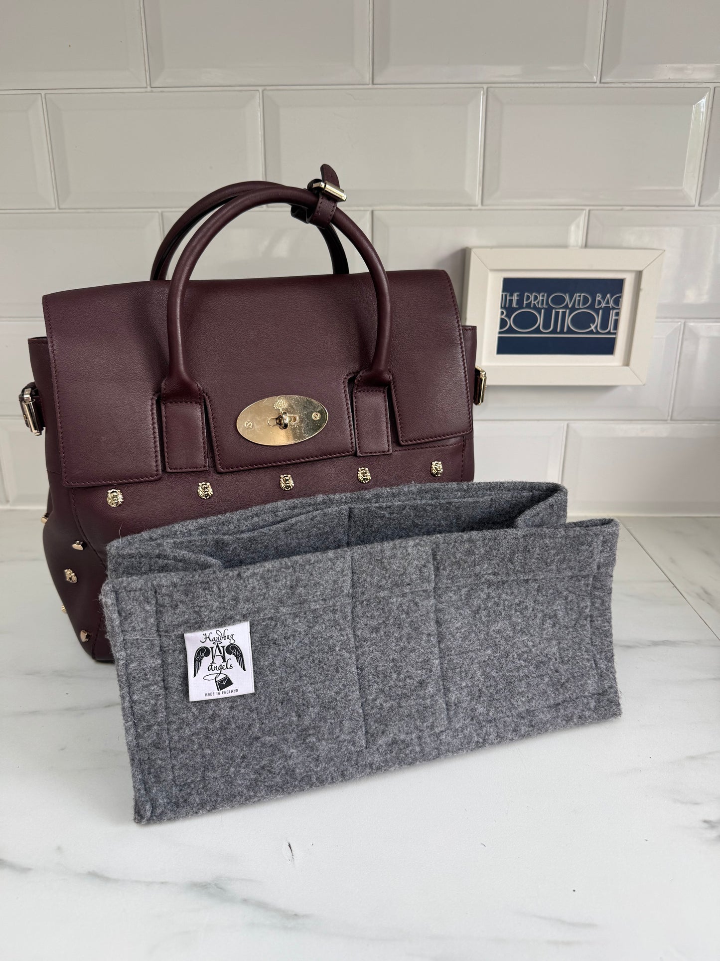 Mulberry Medium Limited Edition Cara  Delevingne Lion and Heart Rivet Backpack - Oxblood