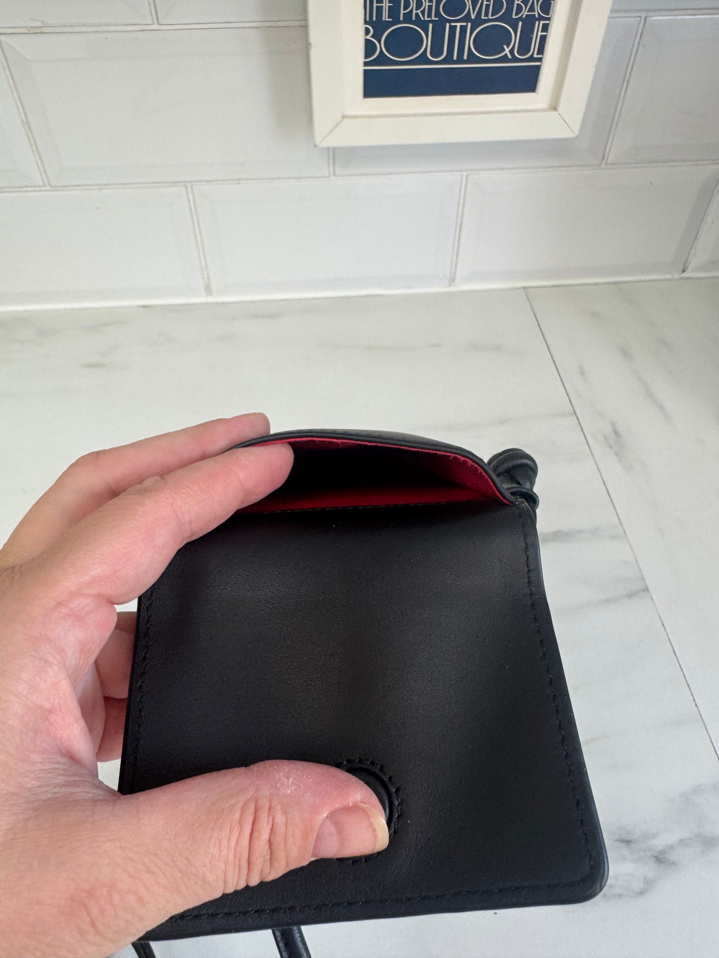 Aspinal of London Cross Body Phone Pouch - Black