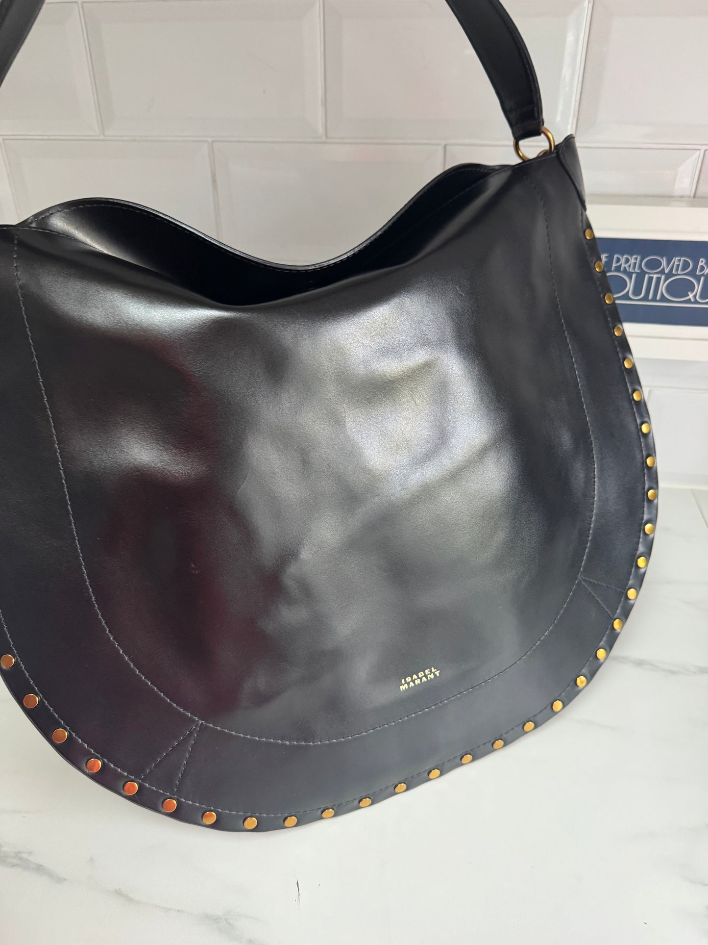 Isabel Marant Oskan Soft Hobo - Black