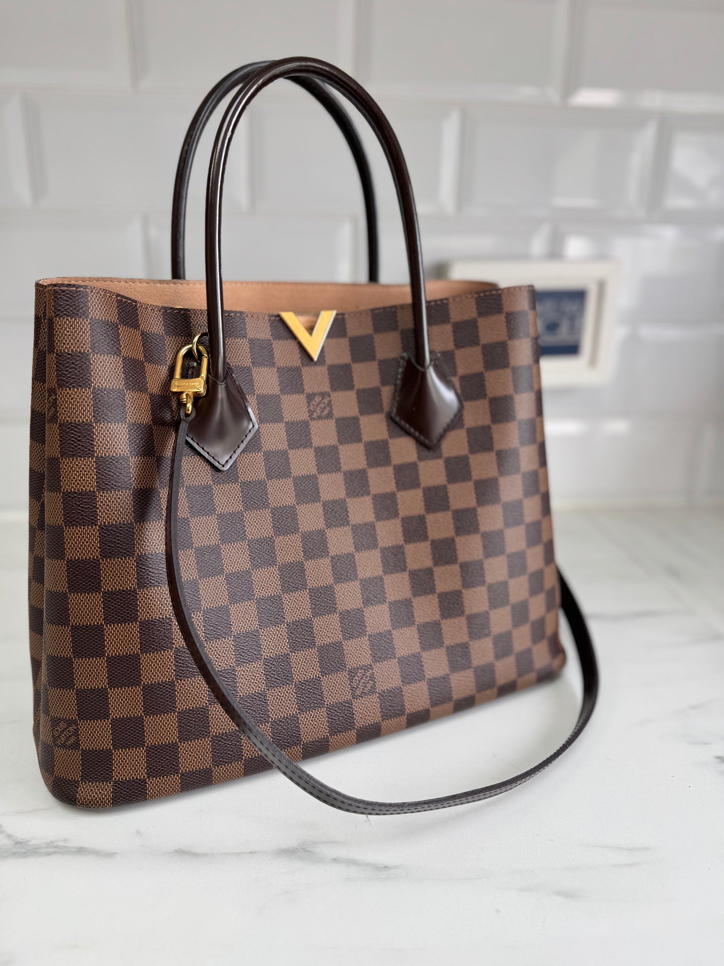 Louis Vuitton Kensington Tote - Damier Ebene