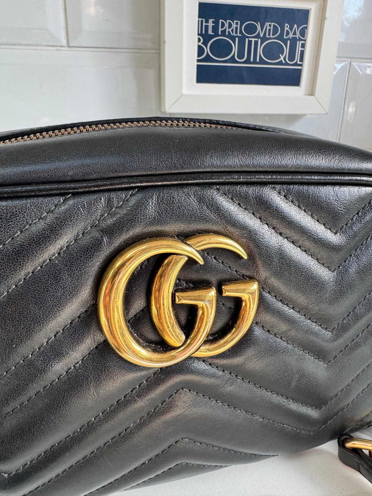 Gucci Marmont Small Shoulder Bag - Black