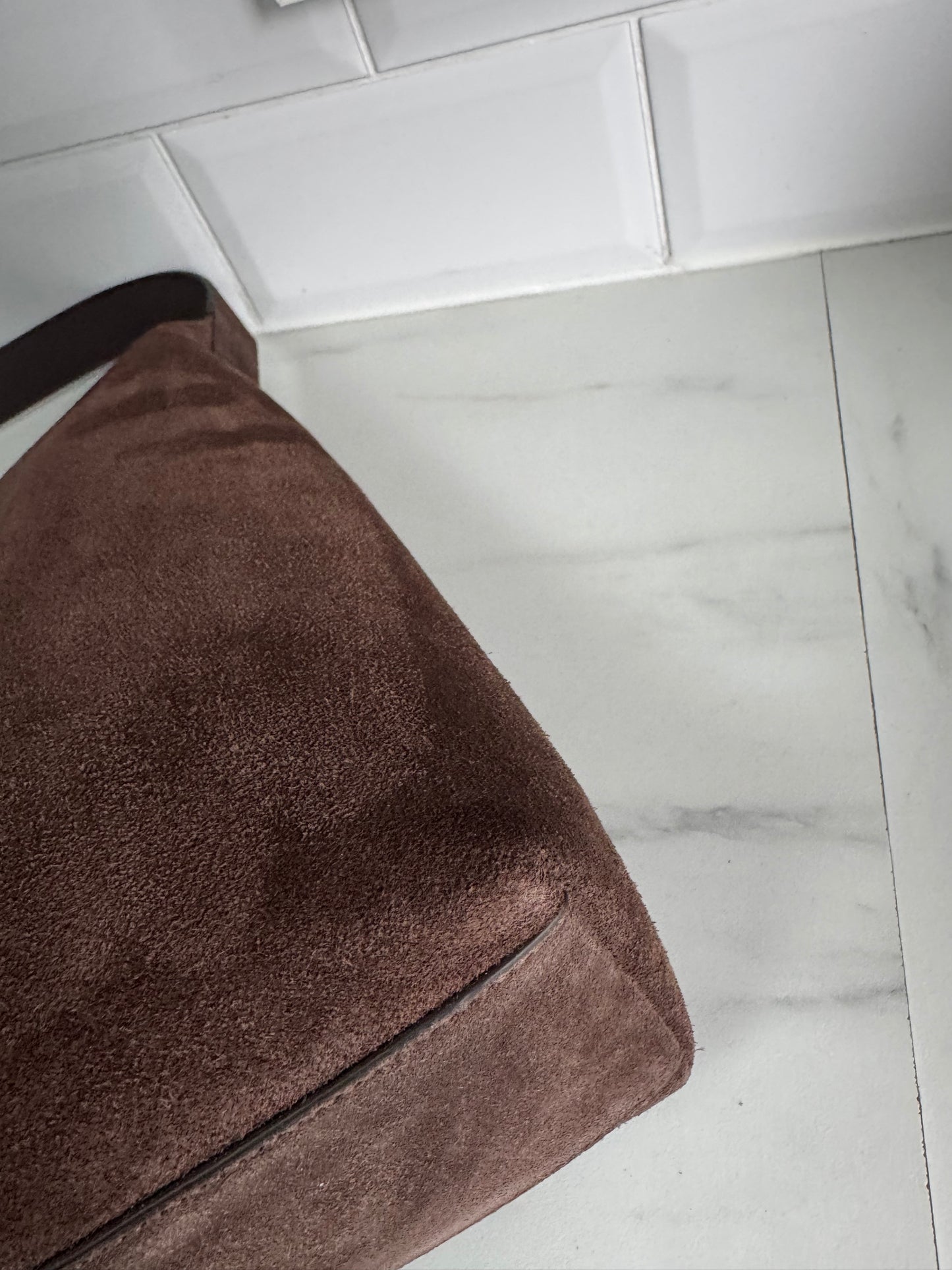 Strathberry Kite Hobo - Chocolate Suede